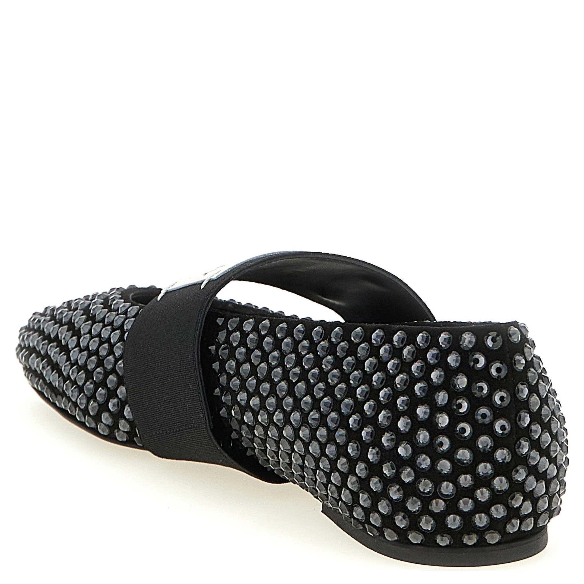 Black Calfskin Ballet Flats