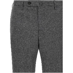 Gray Virgin Wool Dress Pants