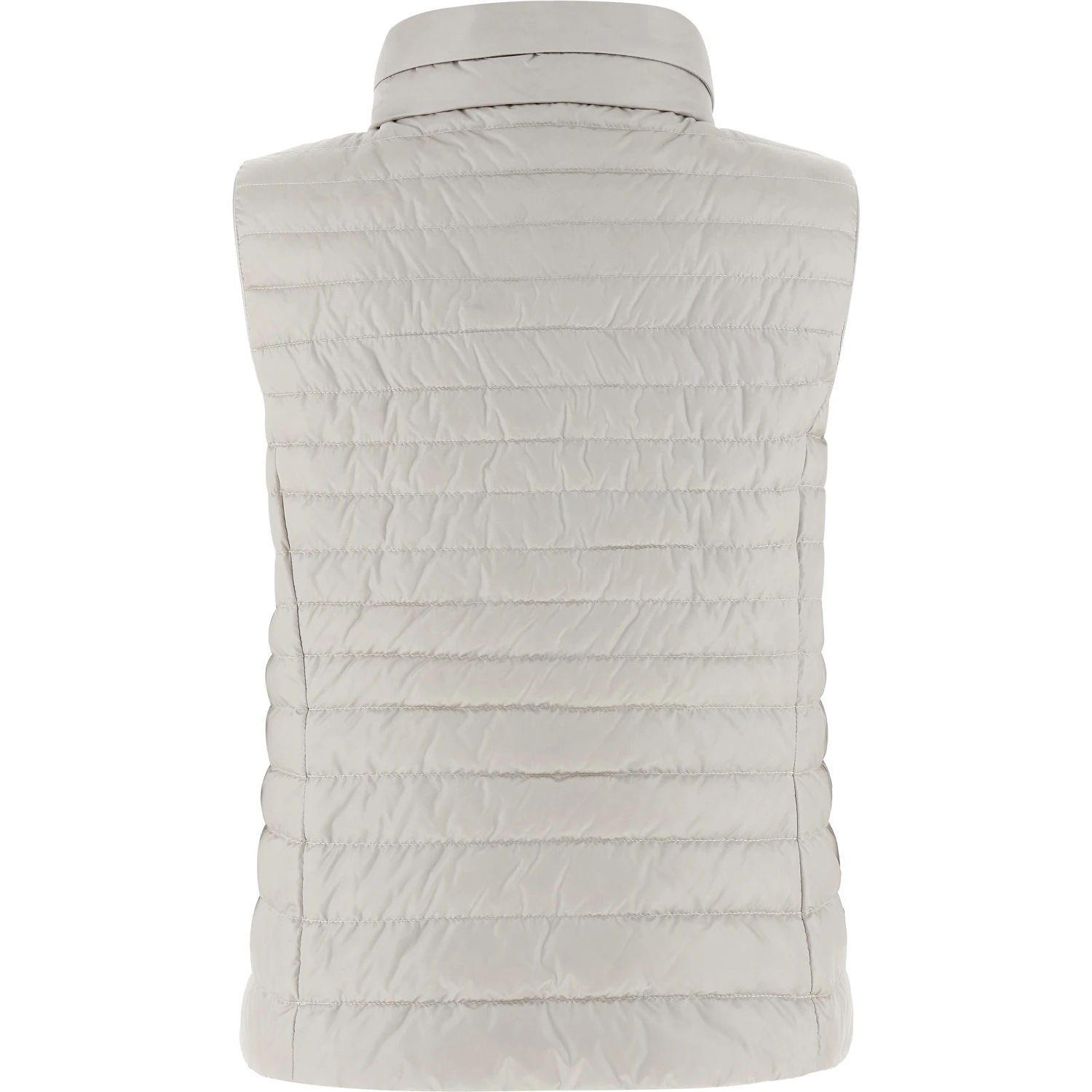 Beige Polyester Sleeveless Jacket