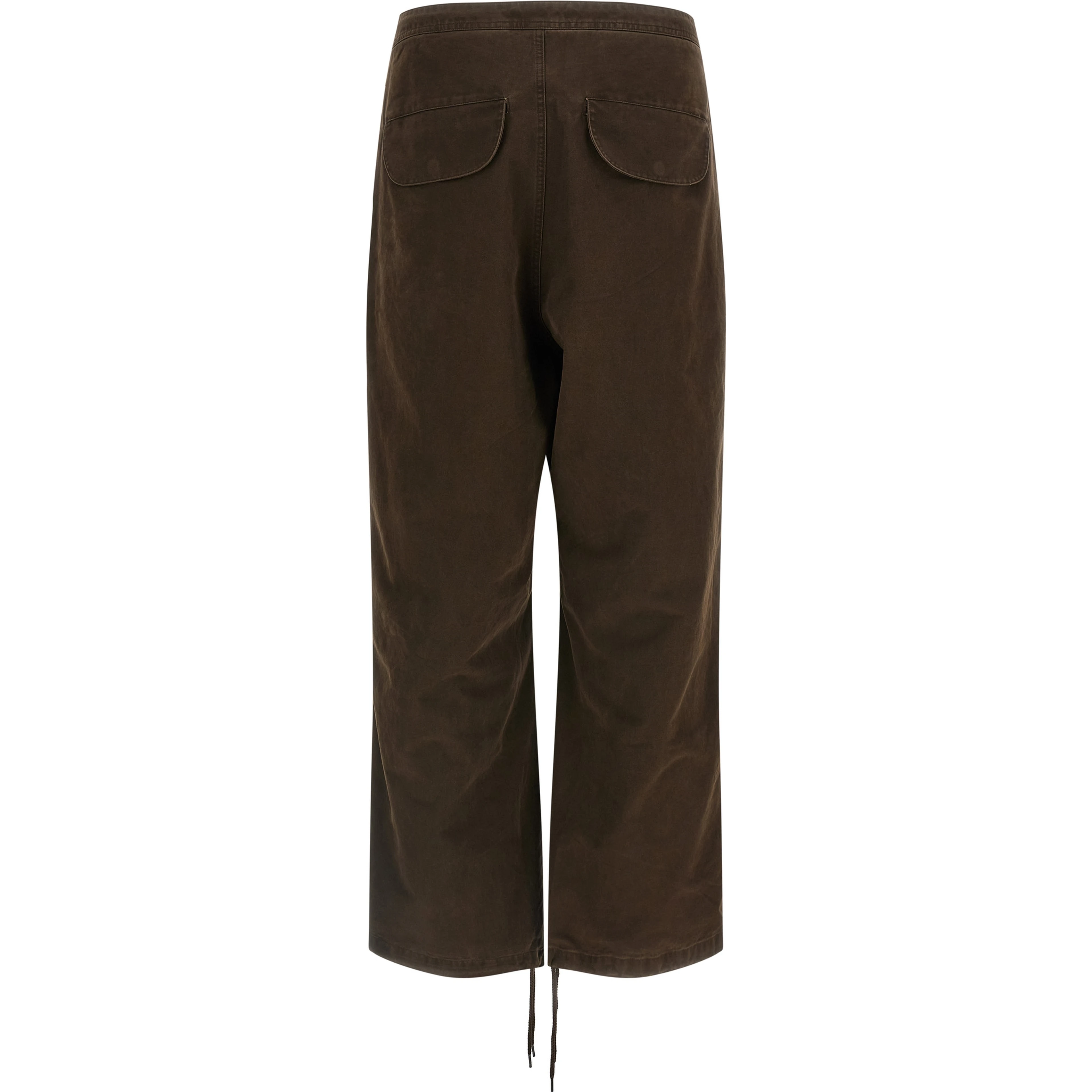 Brown Cotton Cargo Pants