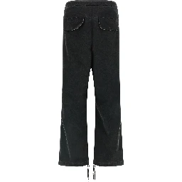 Black Cotton Cargo Pants