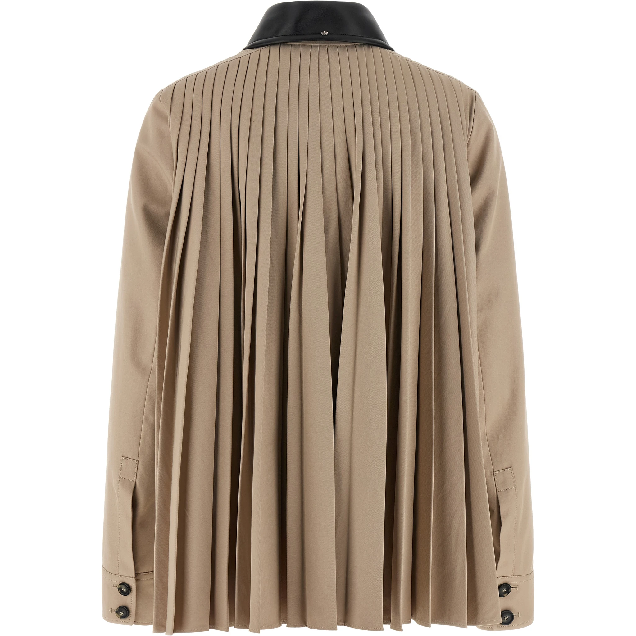 Beige Polyester Coat