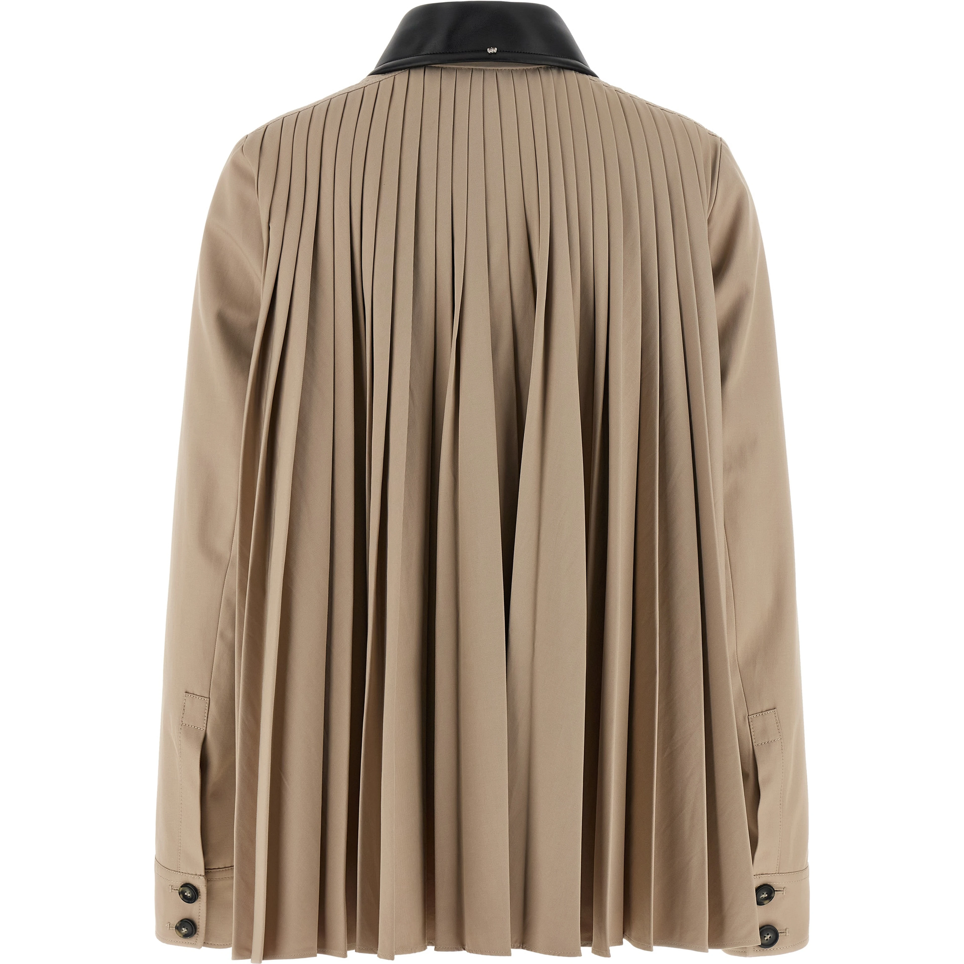 Beige Polyester Coat