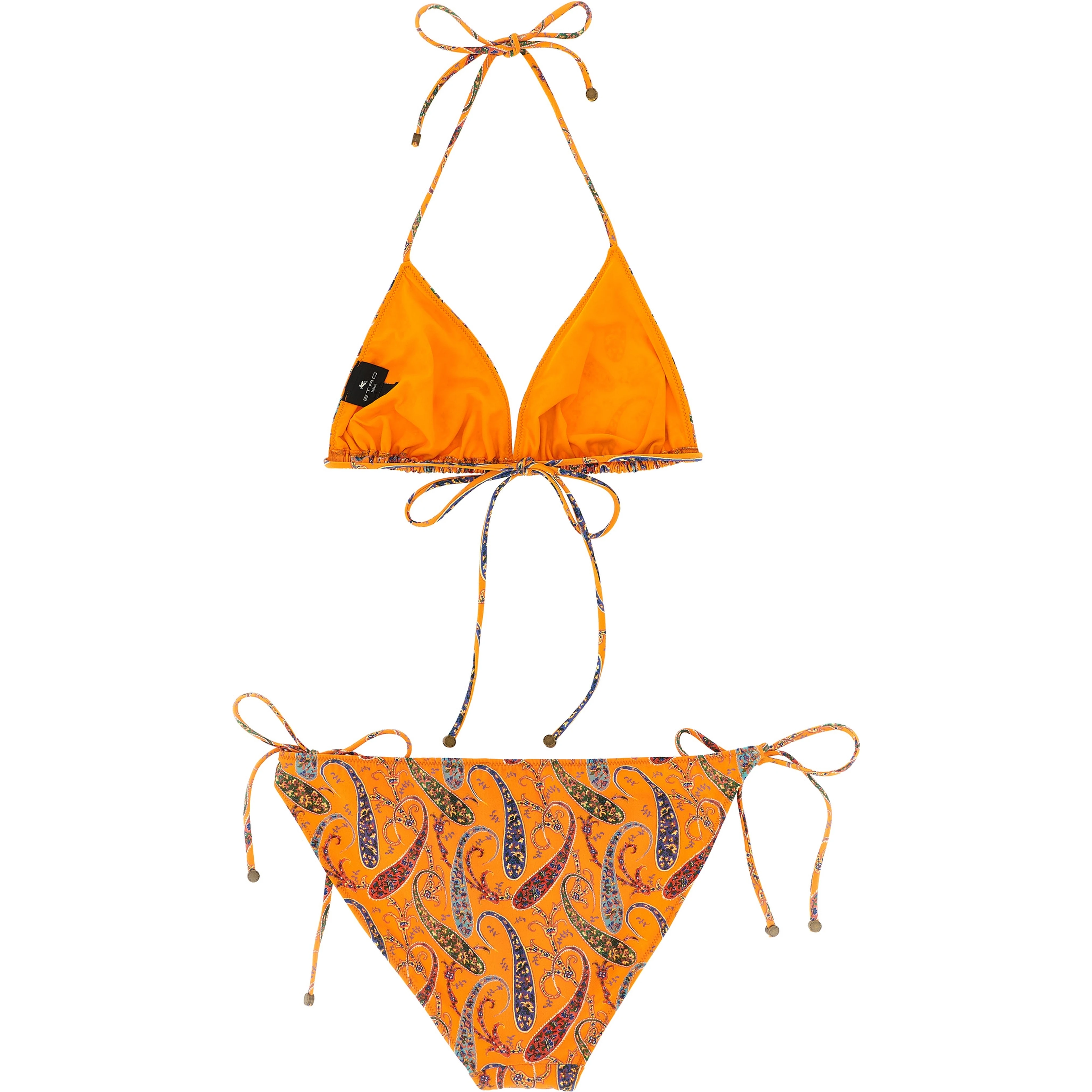 Orange Polyamide Bikini