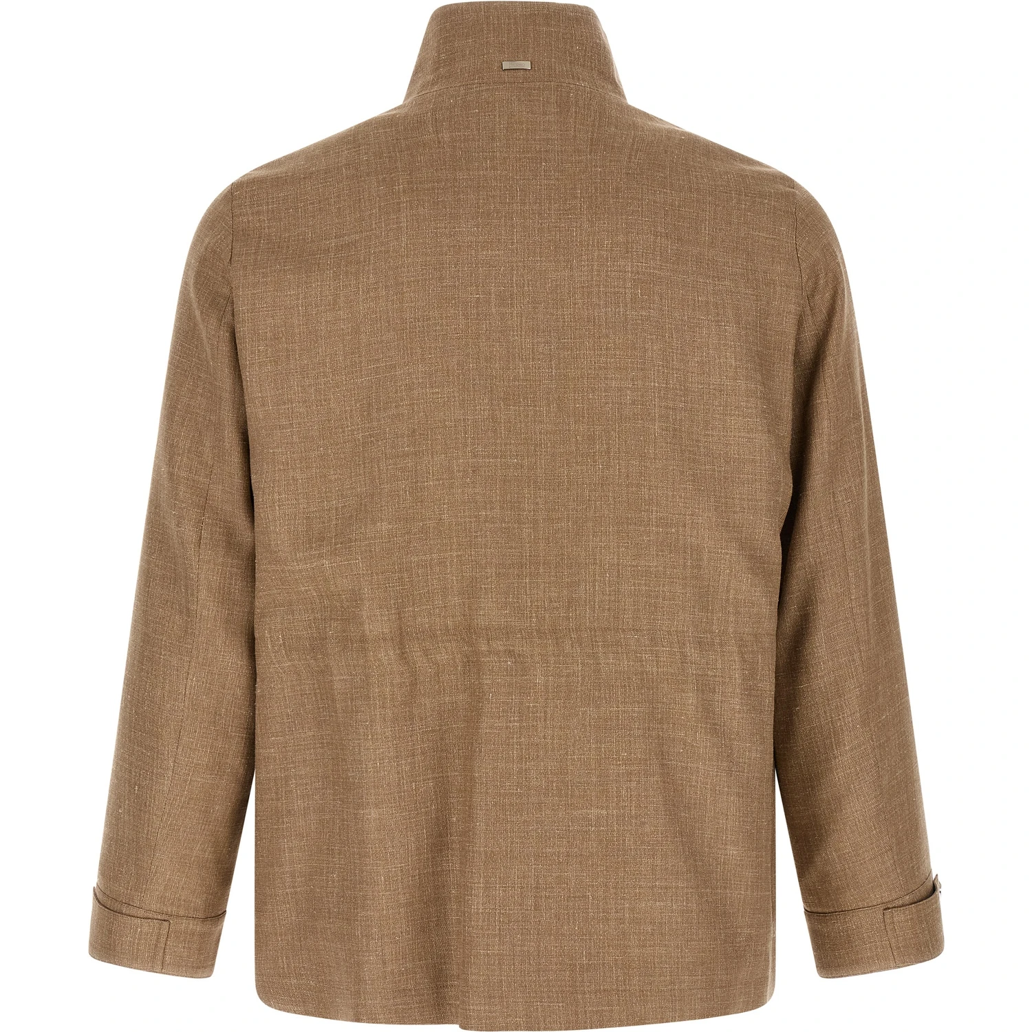 Beige Wool Full-Length Jacket