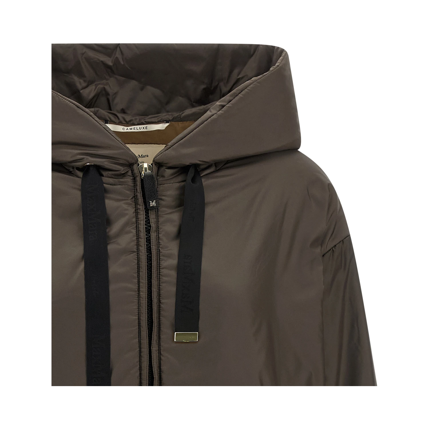 Brown Polyester Shell Jacket