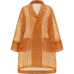 Orange Polyester Coat