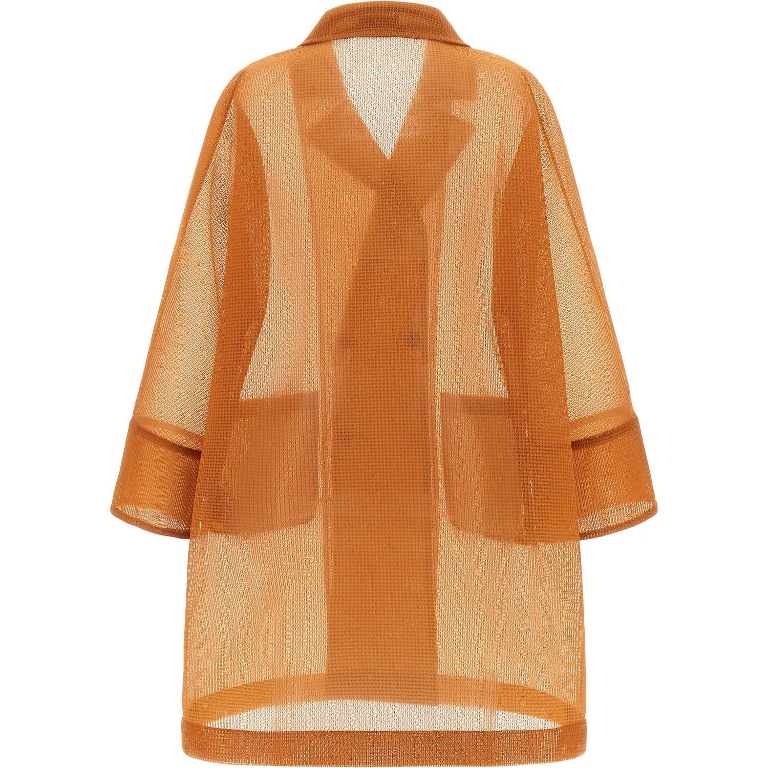 Orange Polyester Coat