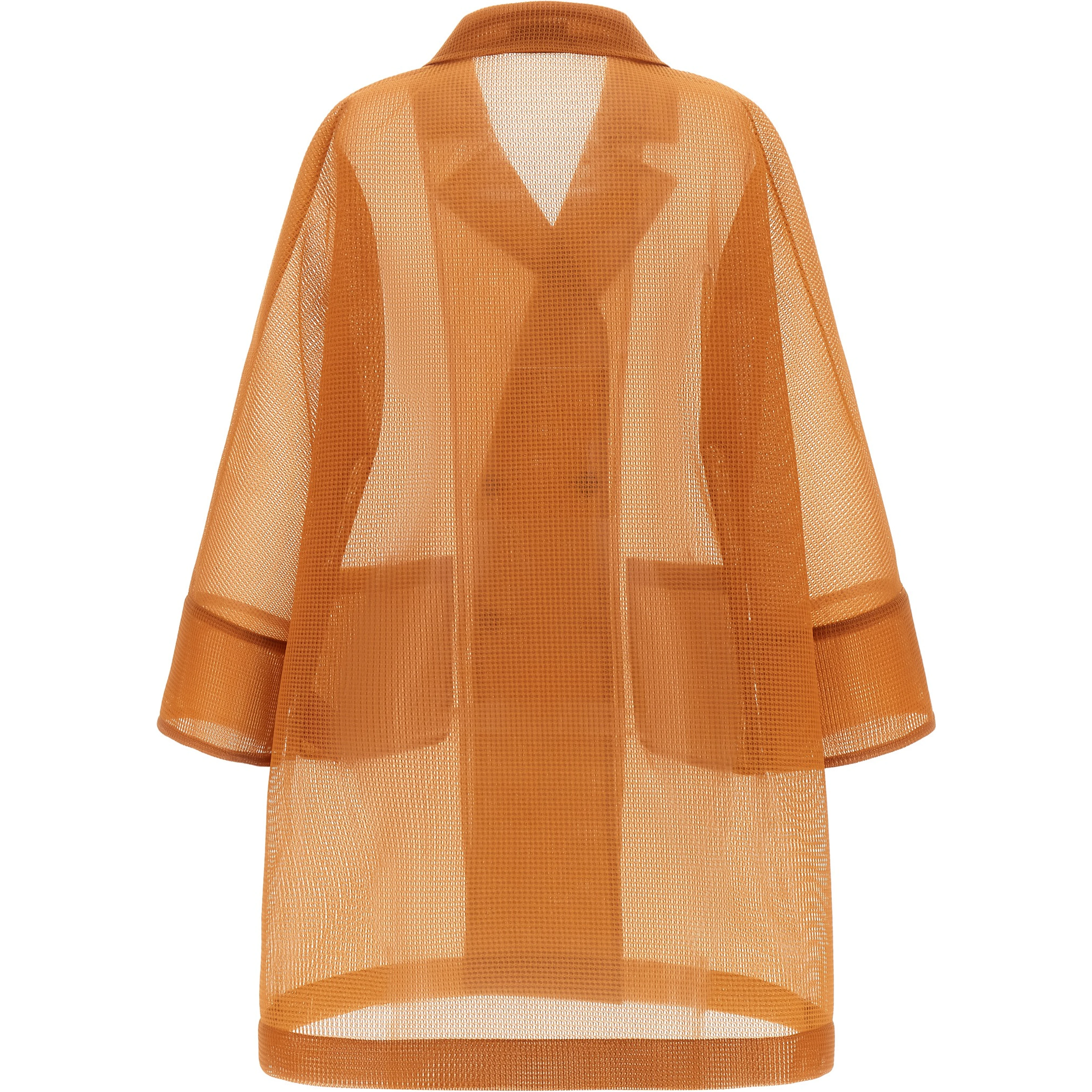 Orange Polyester Coat