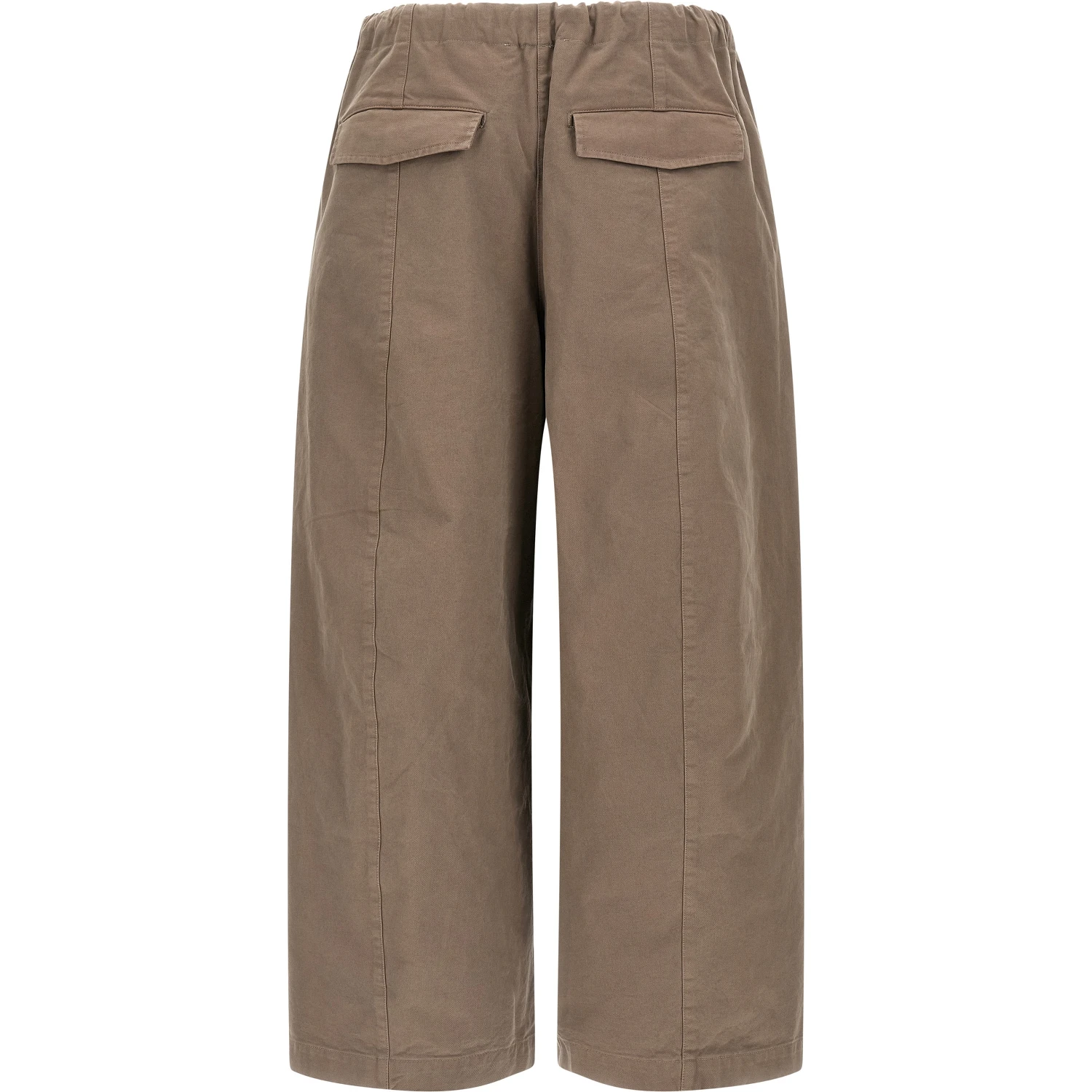 Gray Cotton Casual Pants