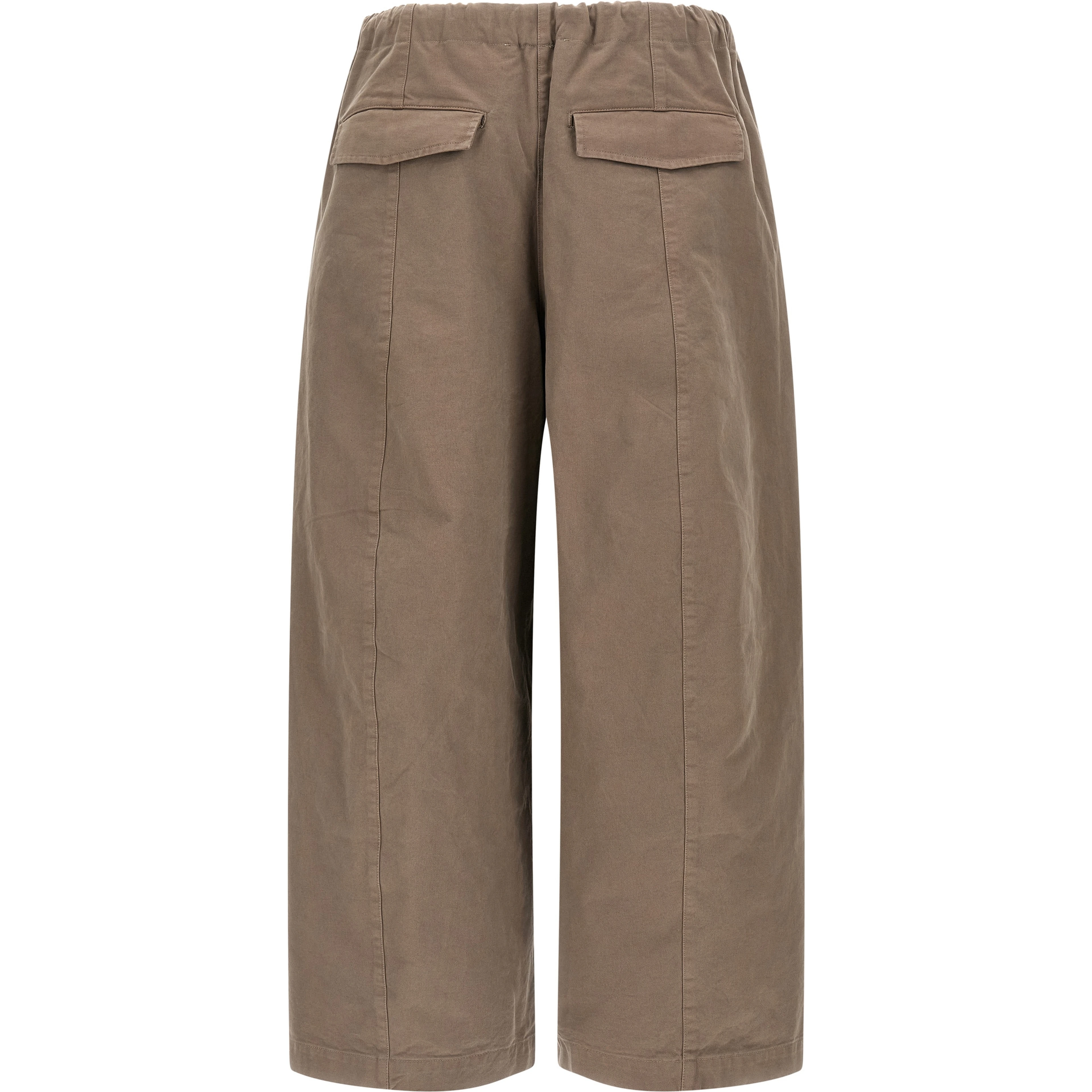 Gray Cotton Casual Pants