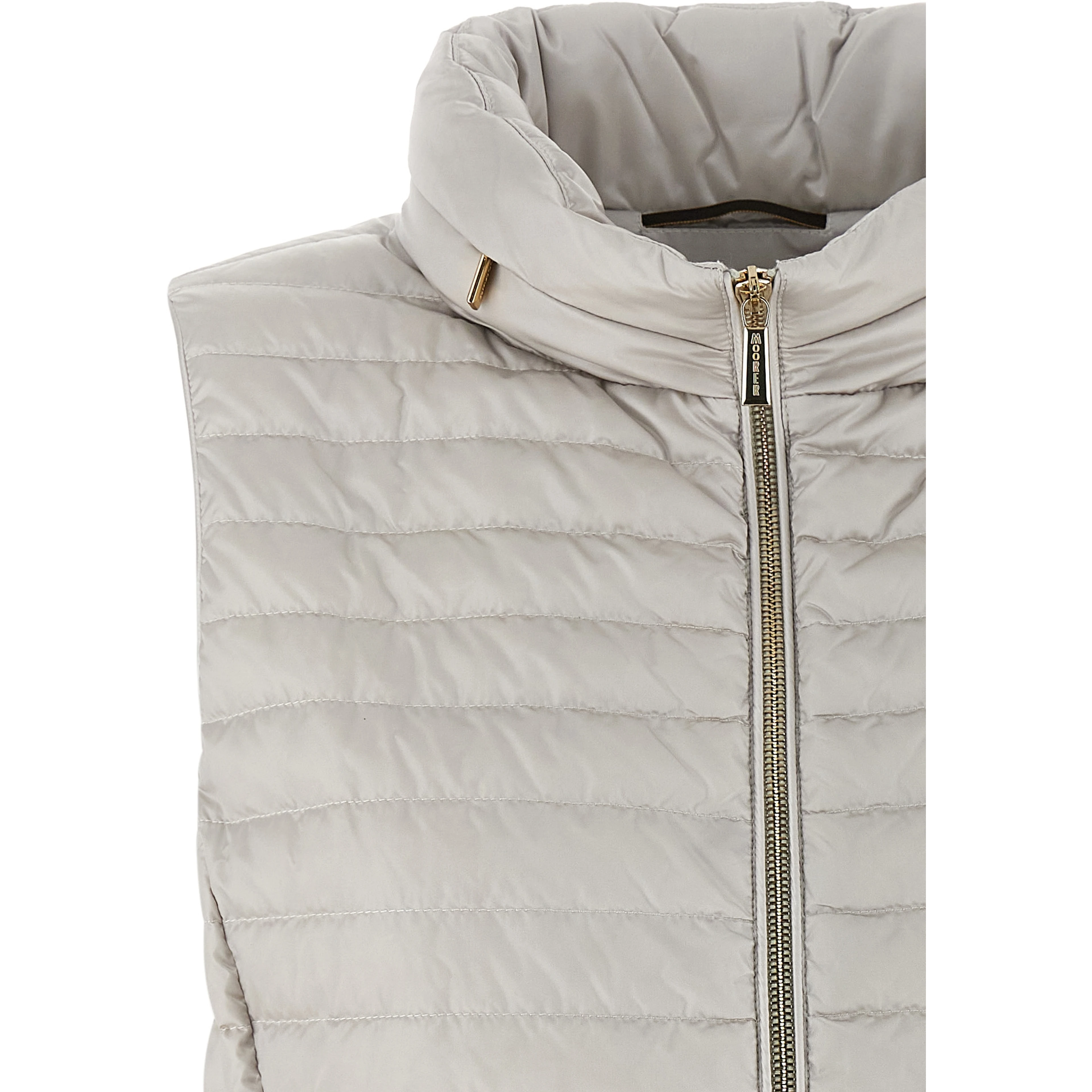 Beige Polyester Sleeveless Jacket