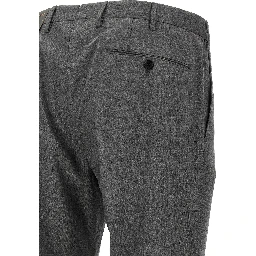 Gray Virgin Wool Dress Pants