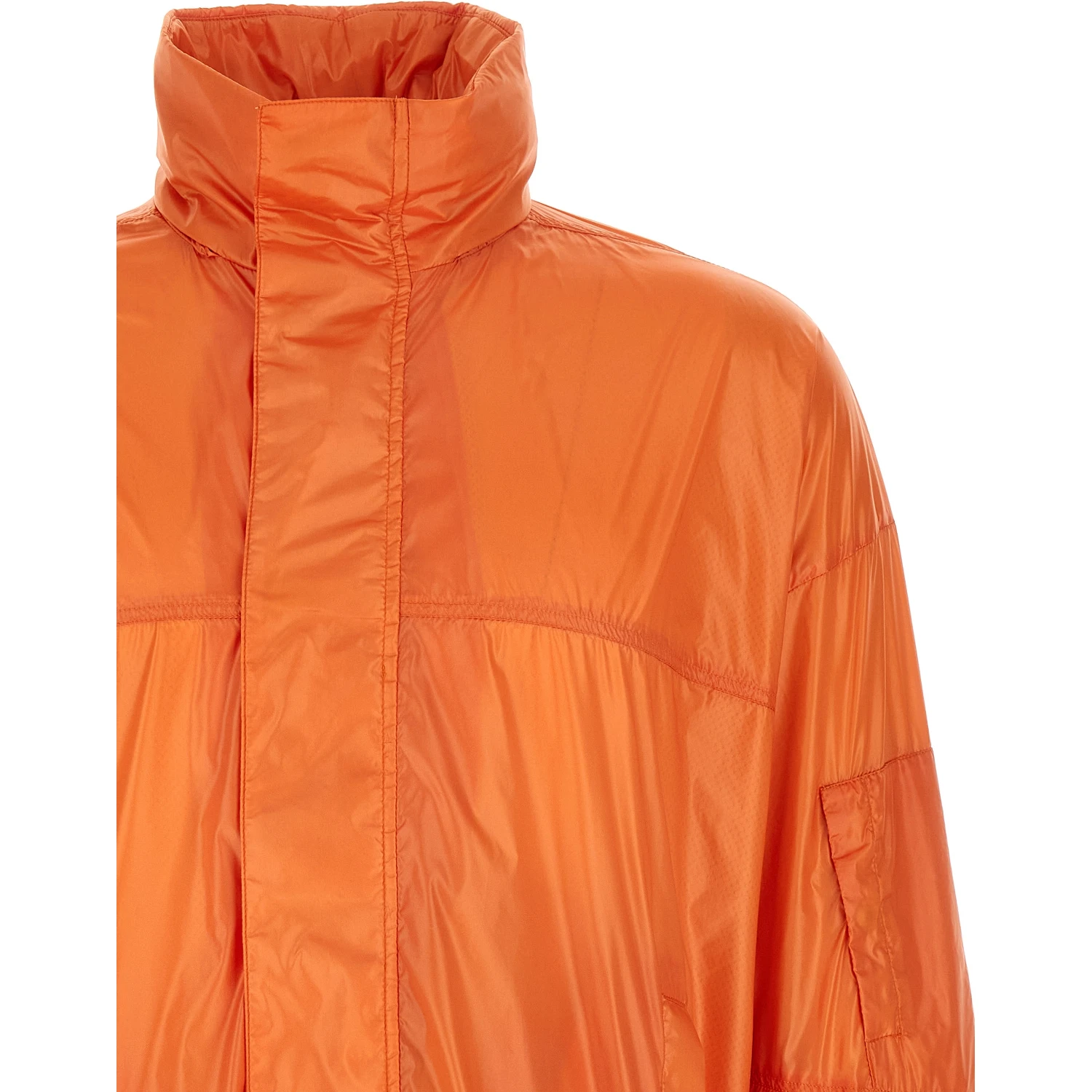 Orange Polyamide Shell Jacket