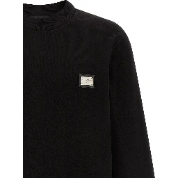 Black Cotton Sweatshirt