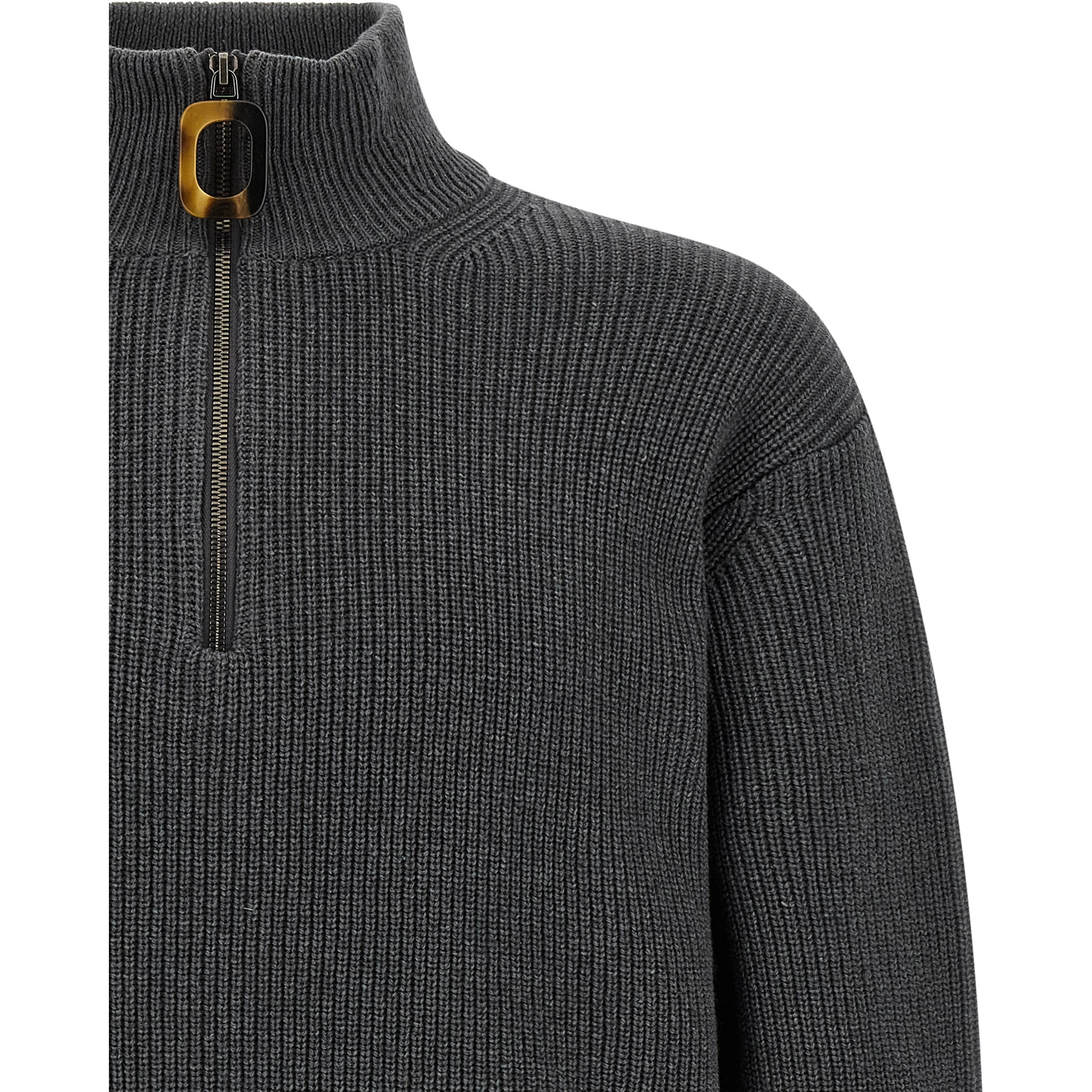 Gray Wool Cardigan