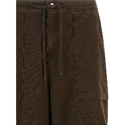 Brown Cotton Cargo Pants