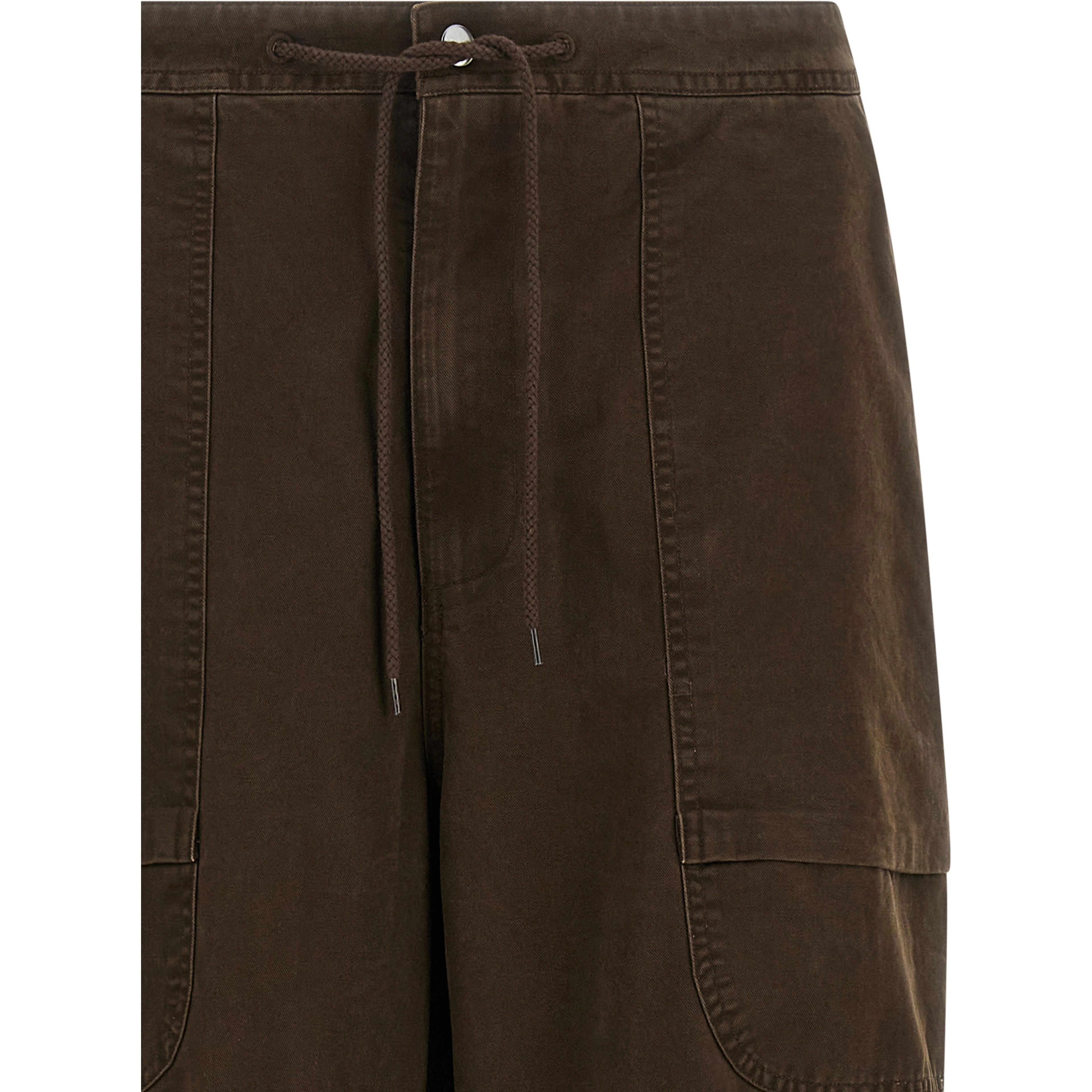 Brown Cotton Cargo Pants