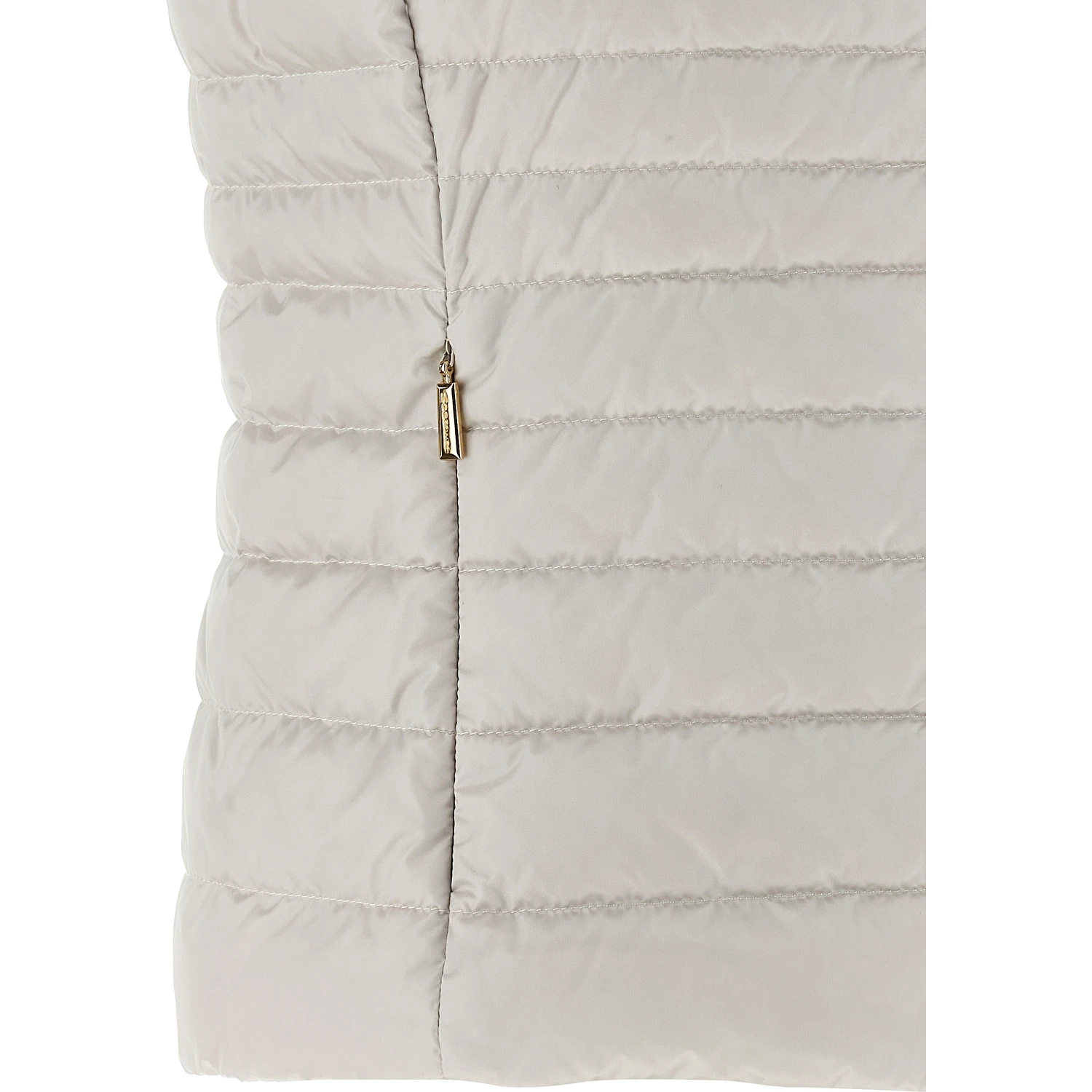 Beige Polyester Sleeveless Jacket