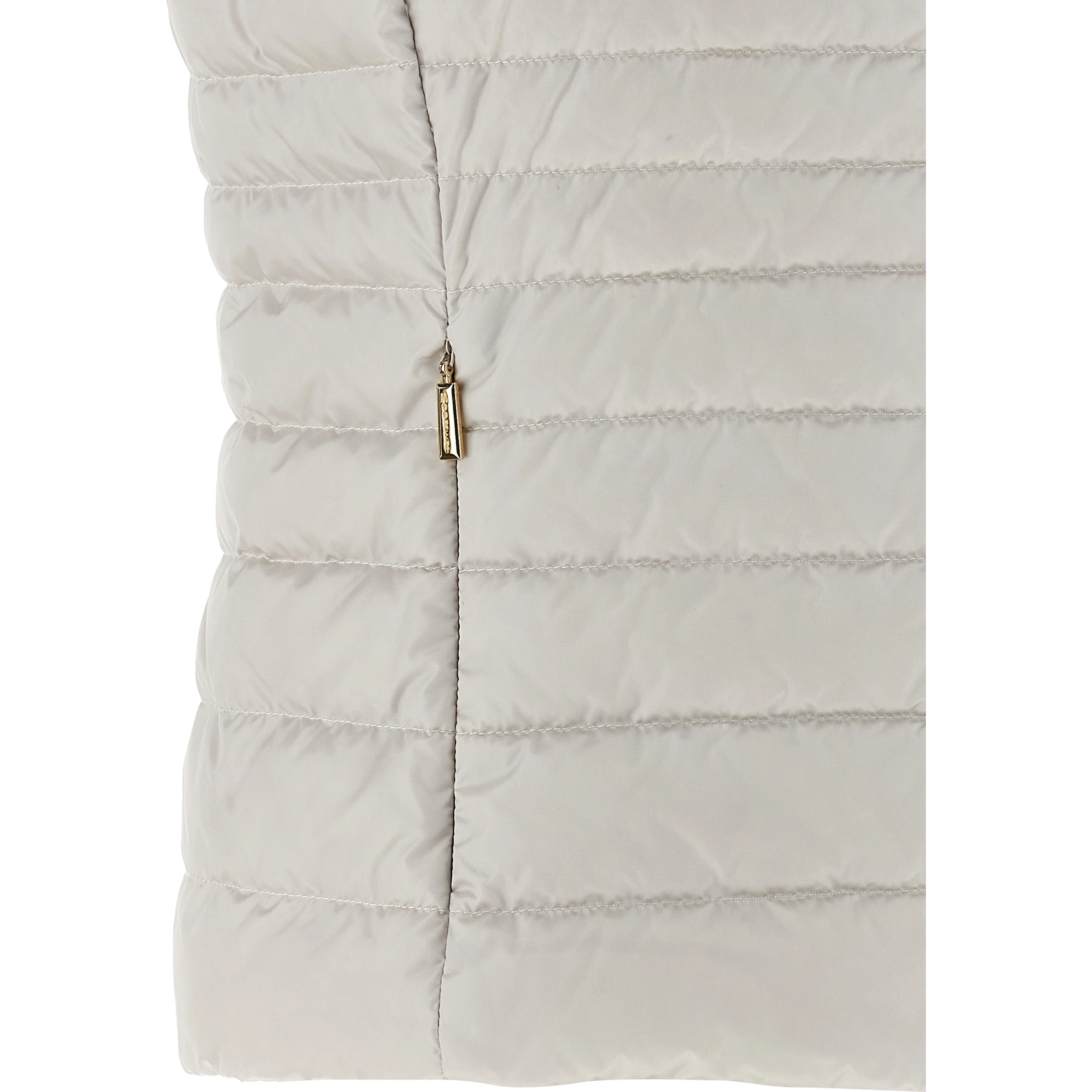 Beige Polyester Sleeveless Jacket