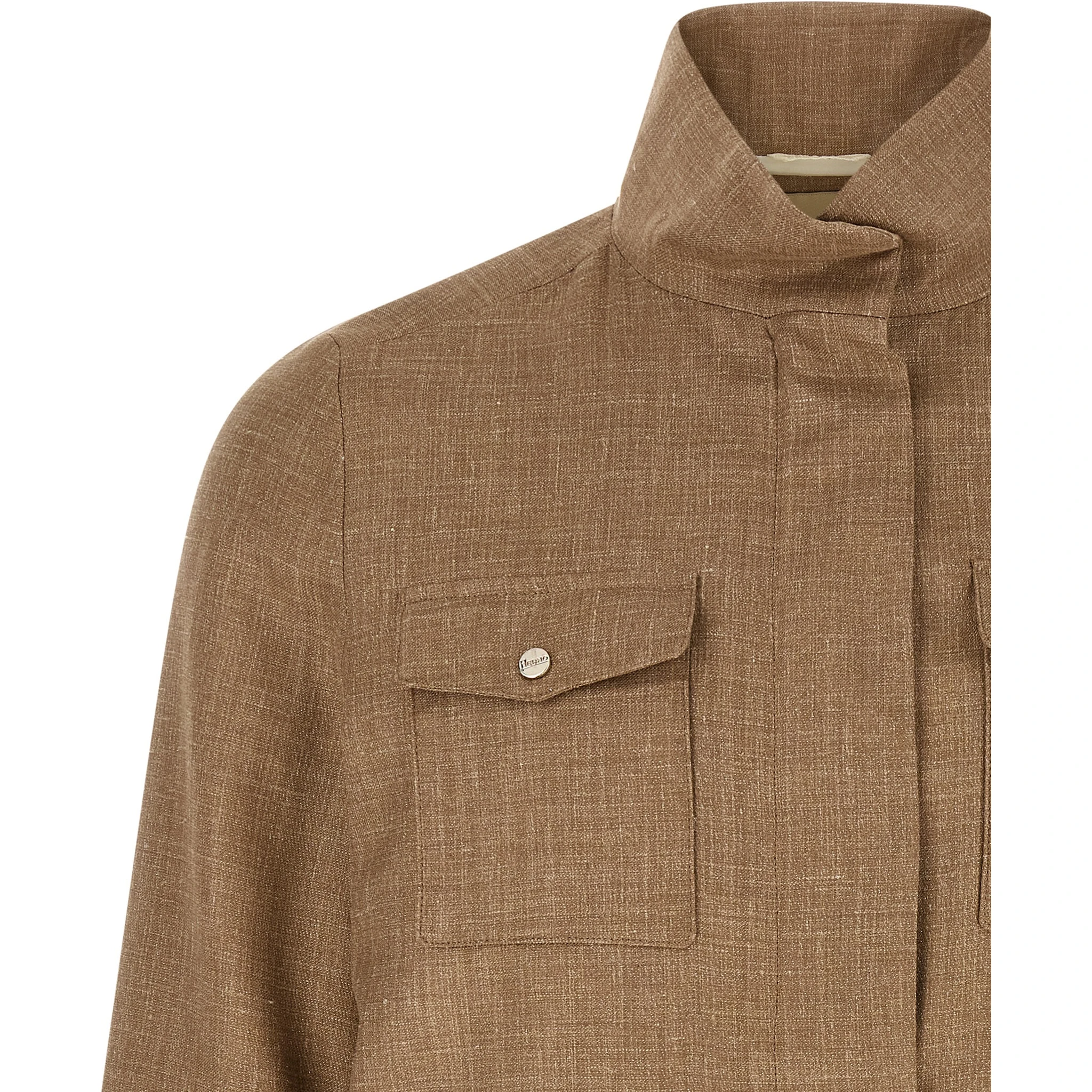 Beige Wool Full-Length Jacket