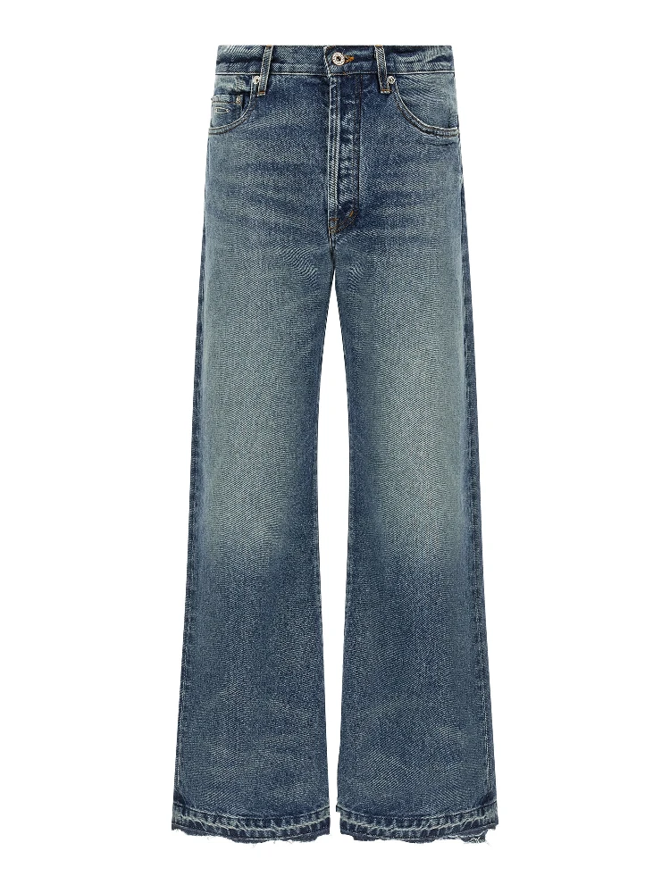 Blue Cotton Jeans Denim