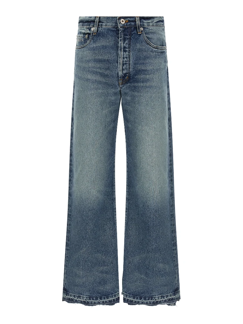 Blue Cotton Jeans Denim