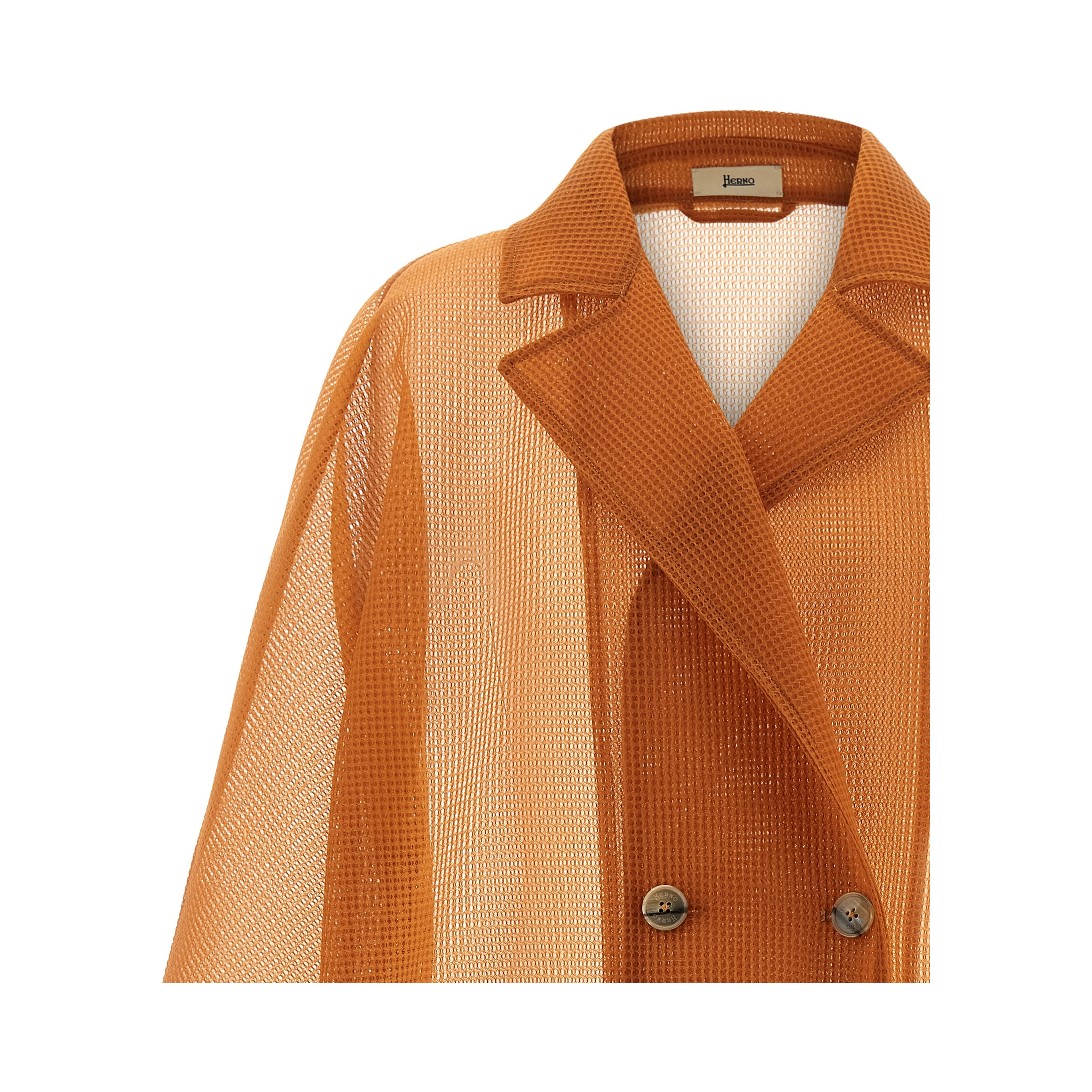 Orange Polyester Coat