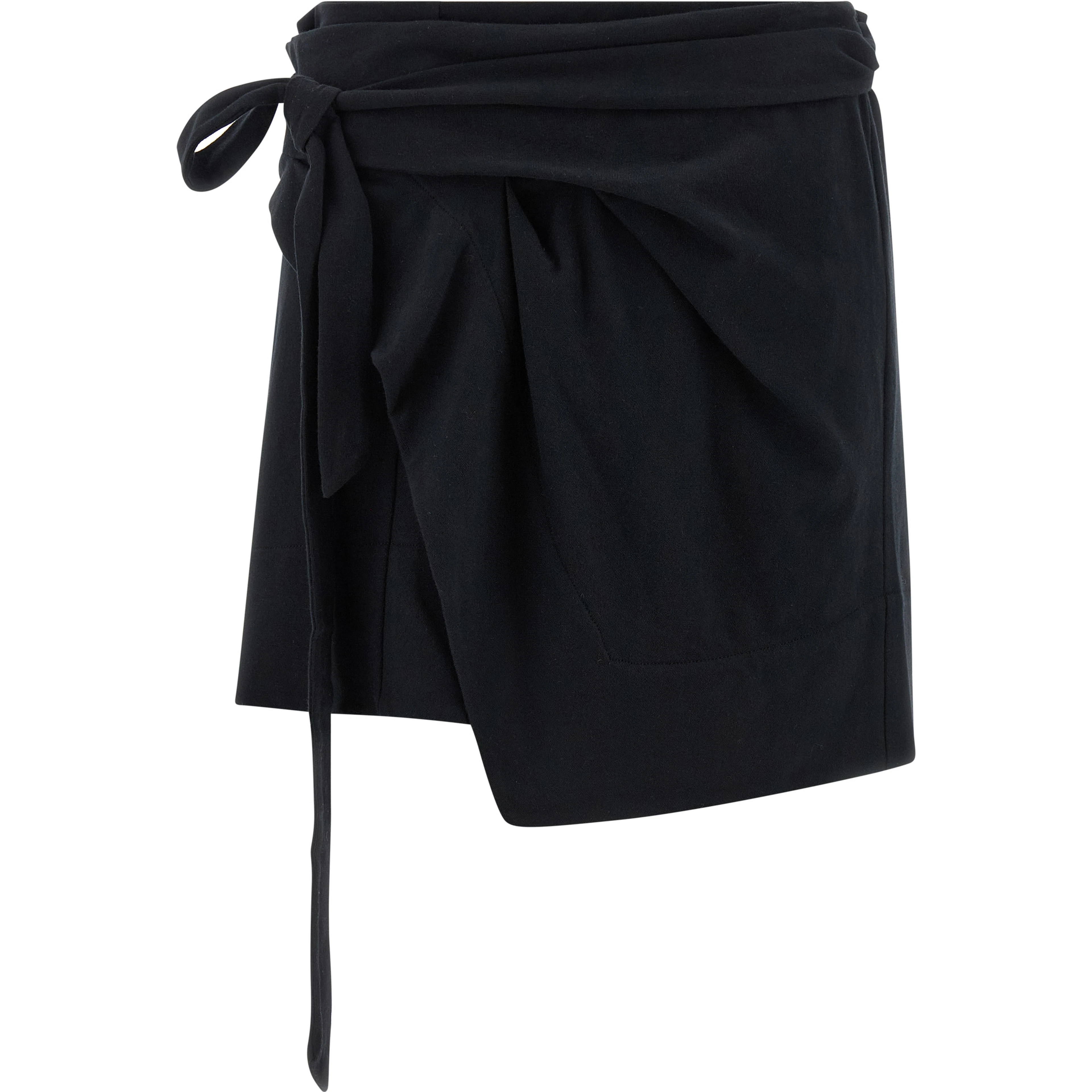 Black Cotton Long Skirt