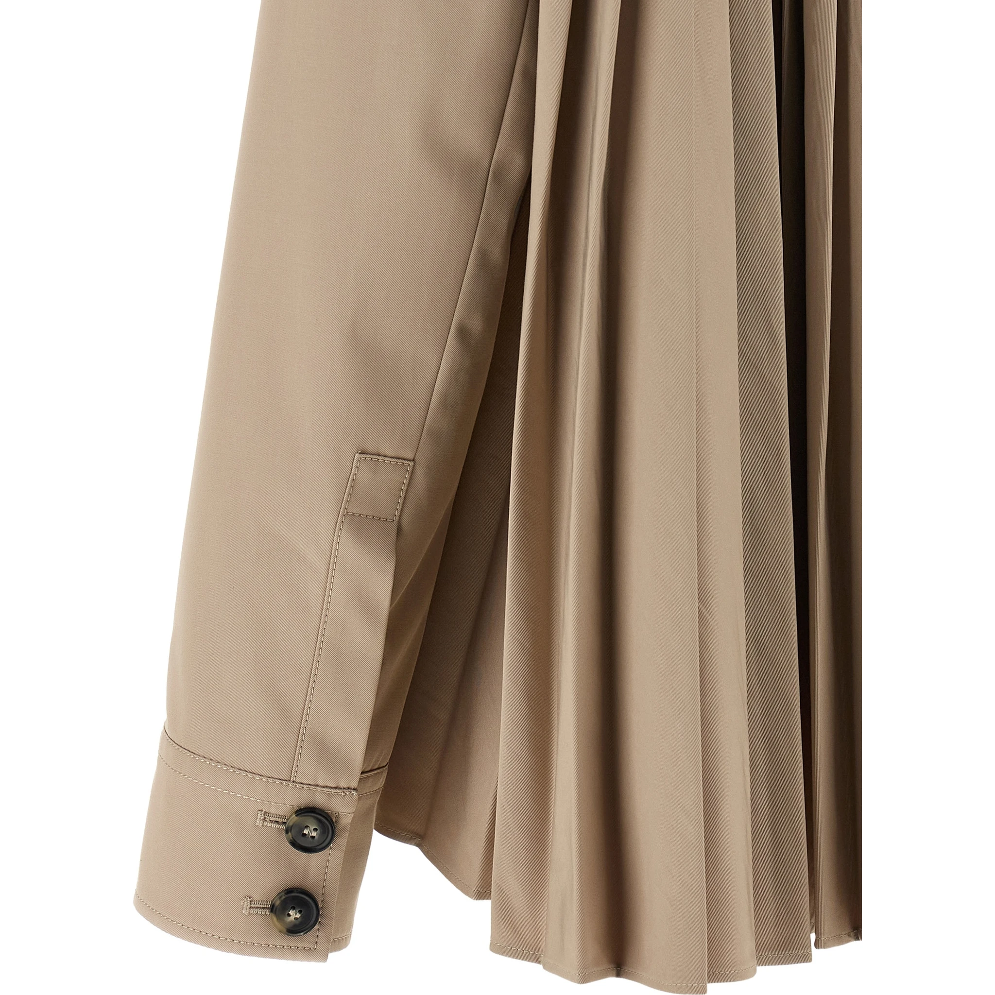 Beige Polyester Coat