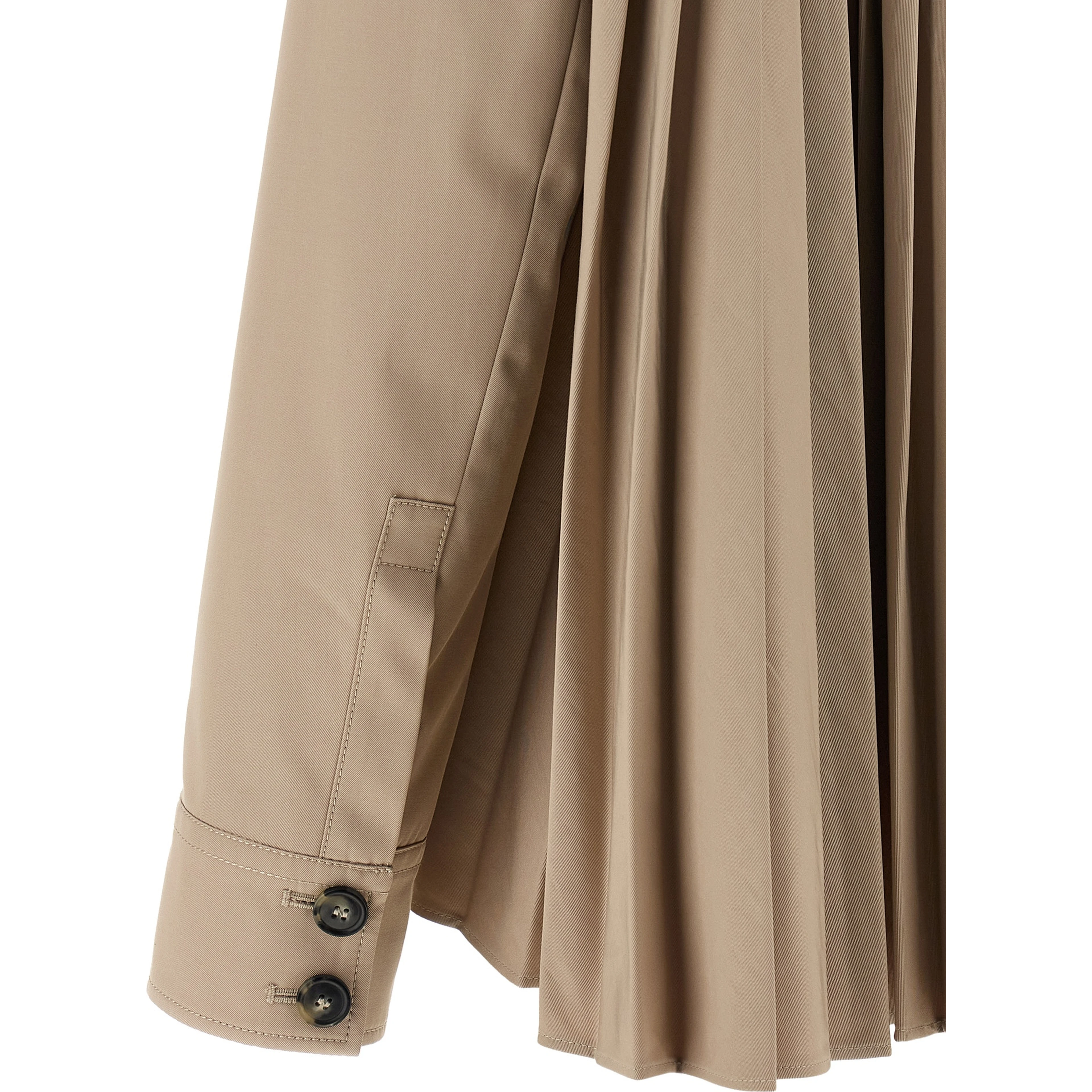 Beige Polyester Coat