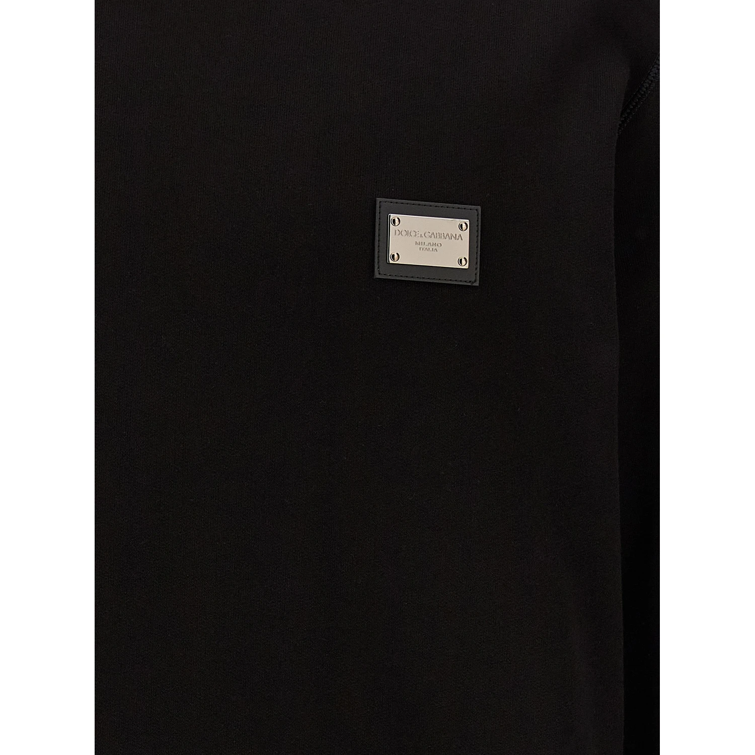Black Cotton Sweatshirt
