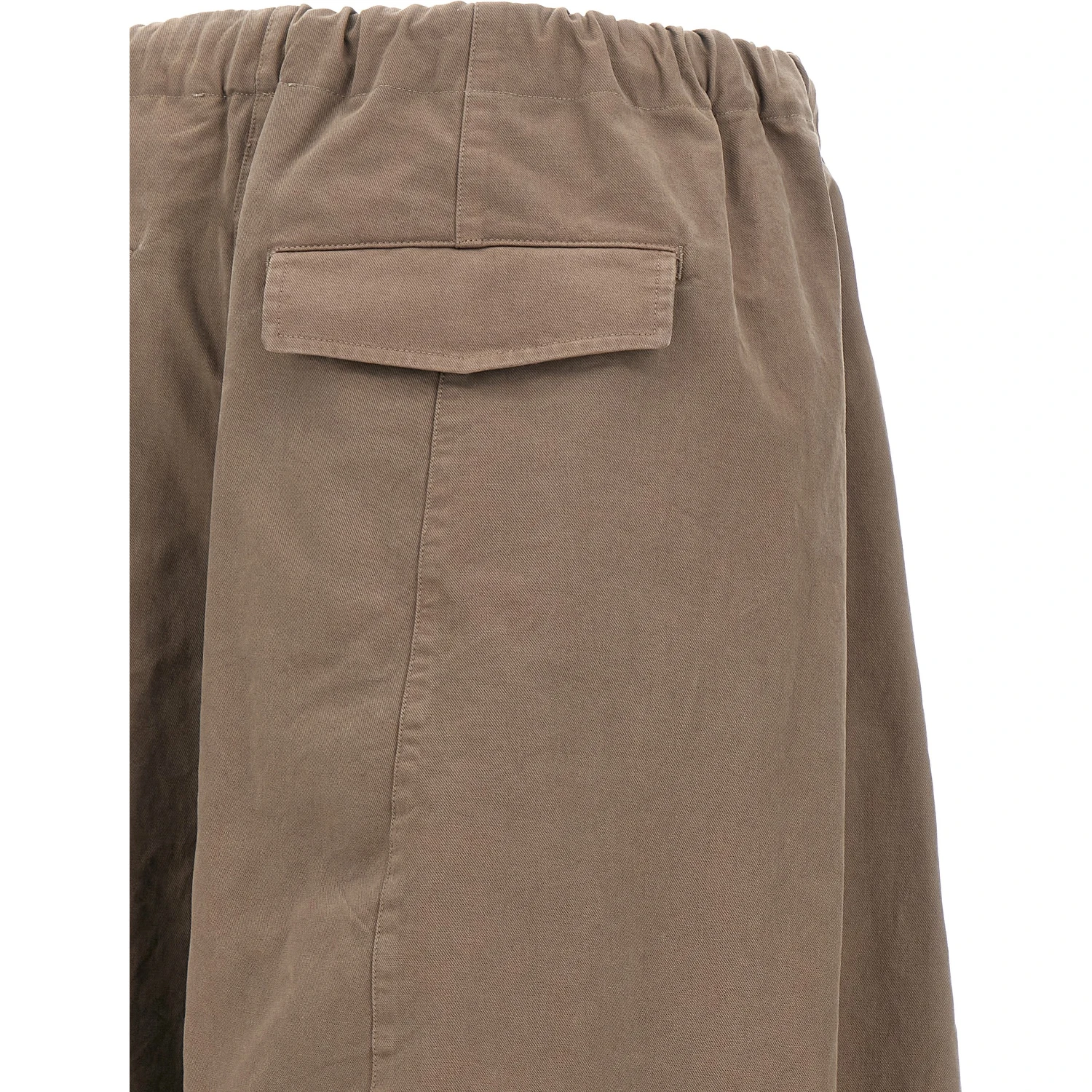 Gray Cotton Casual Pants