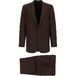 Brown Wool Two-Piece Suit