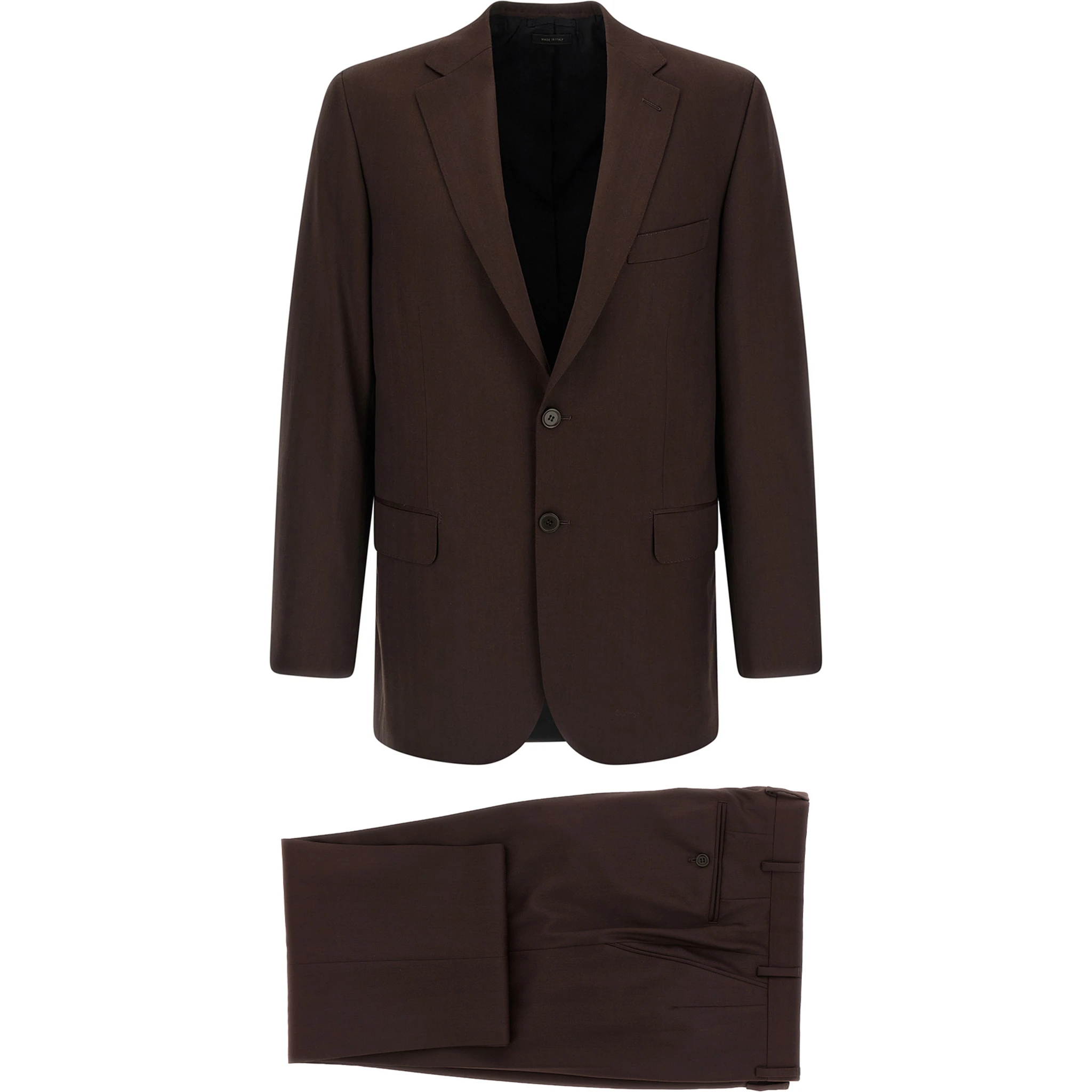 Brown Wool Two-Piece Suit