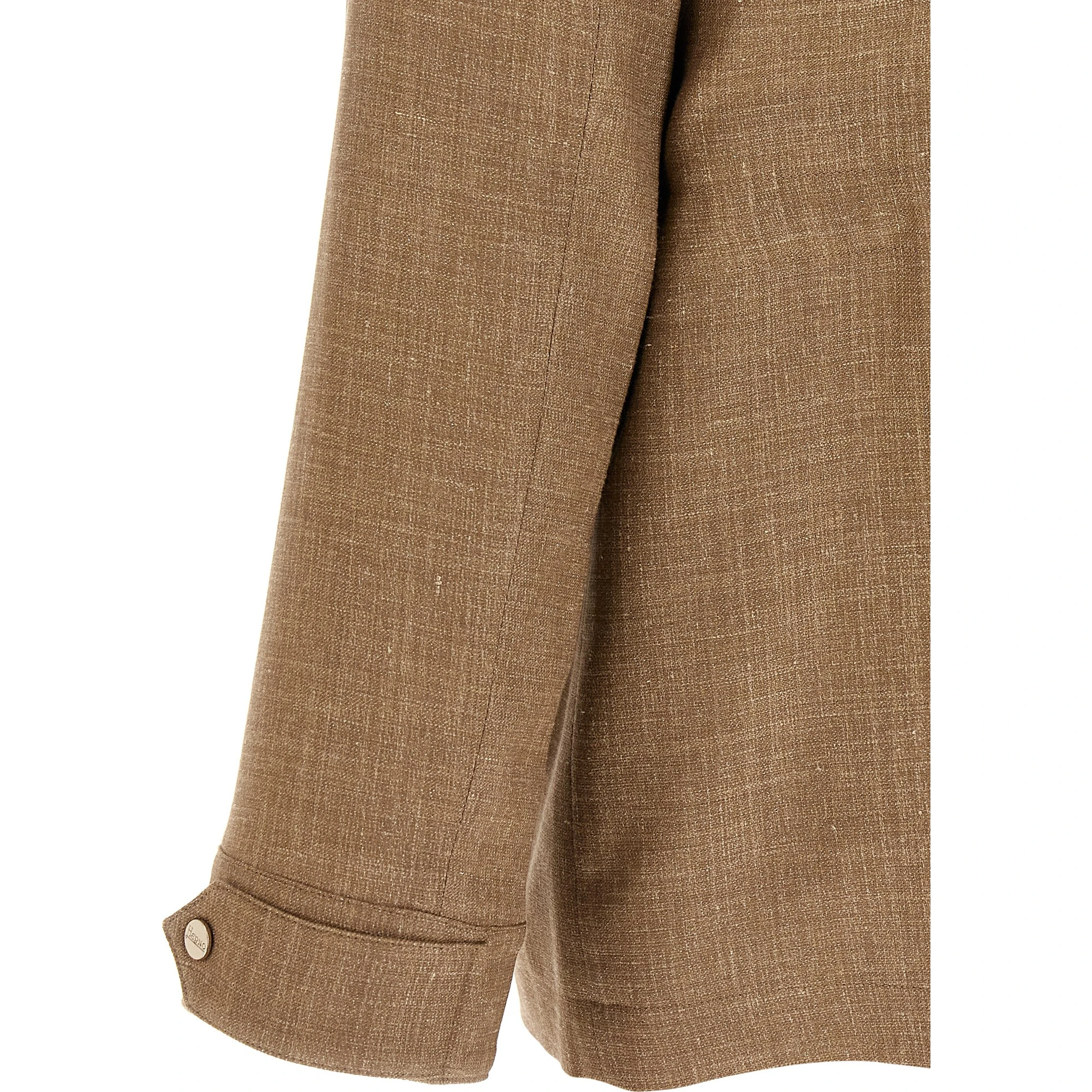 Beige Wool Full-Length Jacket