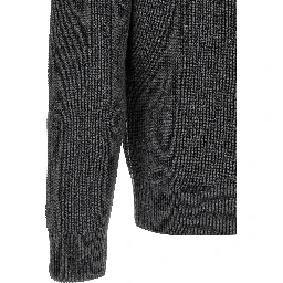 Gray Wool Cardigan