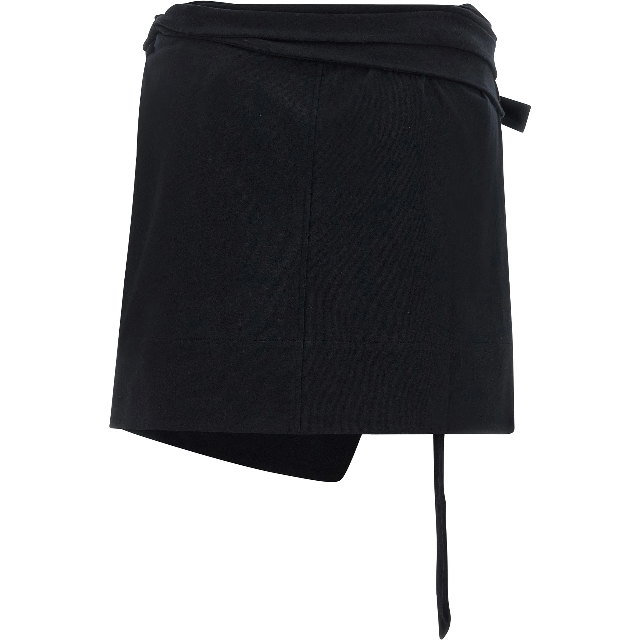 Black Cotton Long Skirt