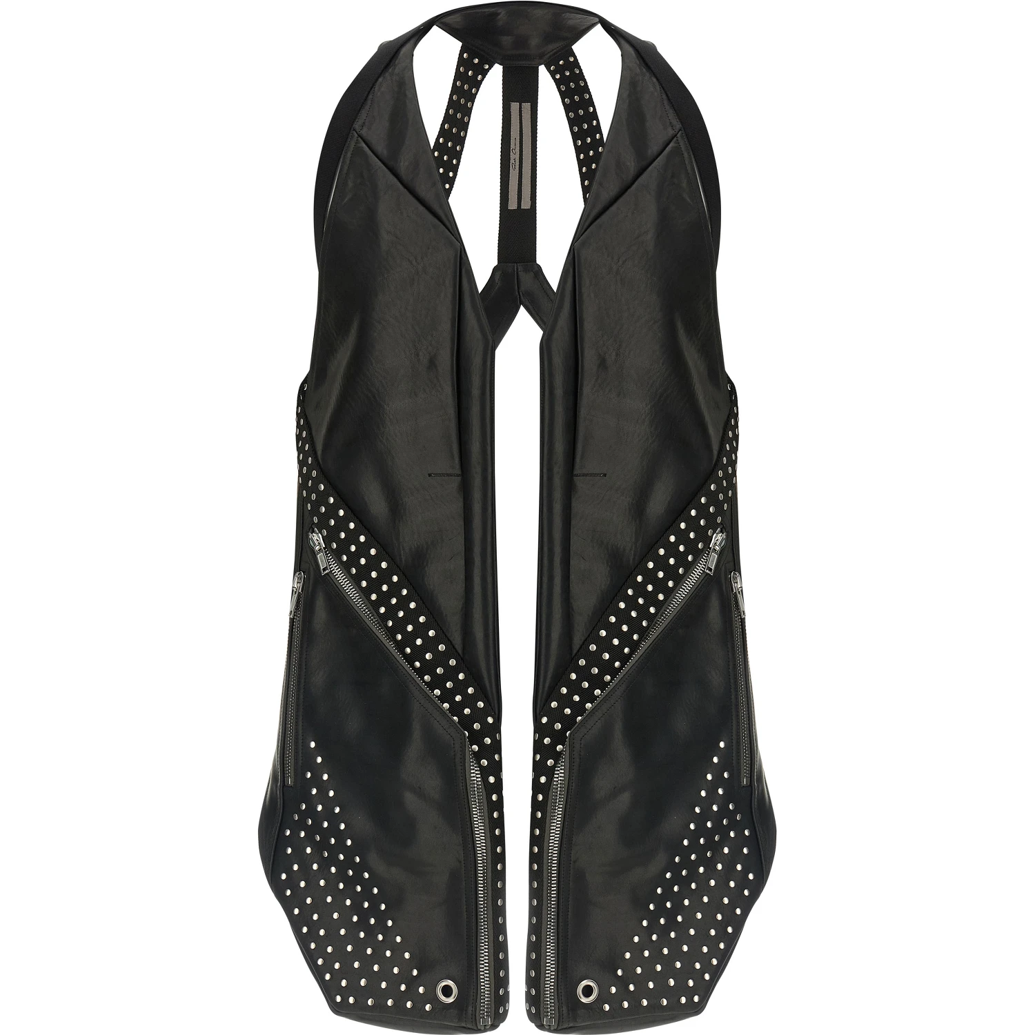 Black Bull Skin Sleeveless Jacket