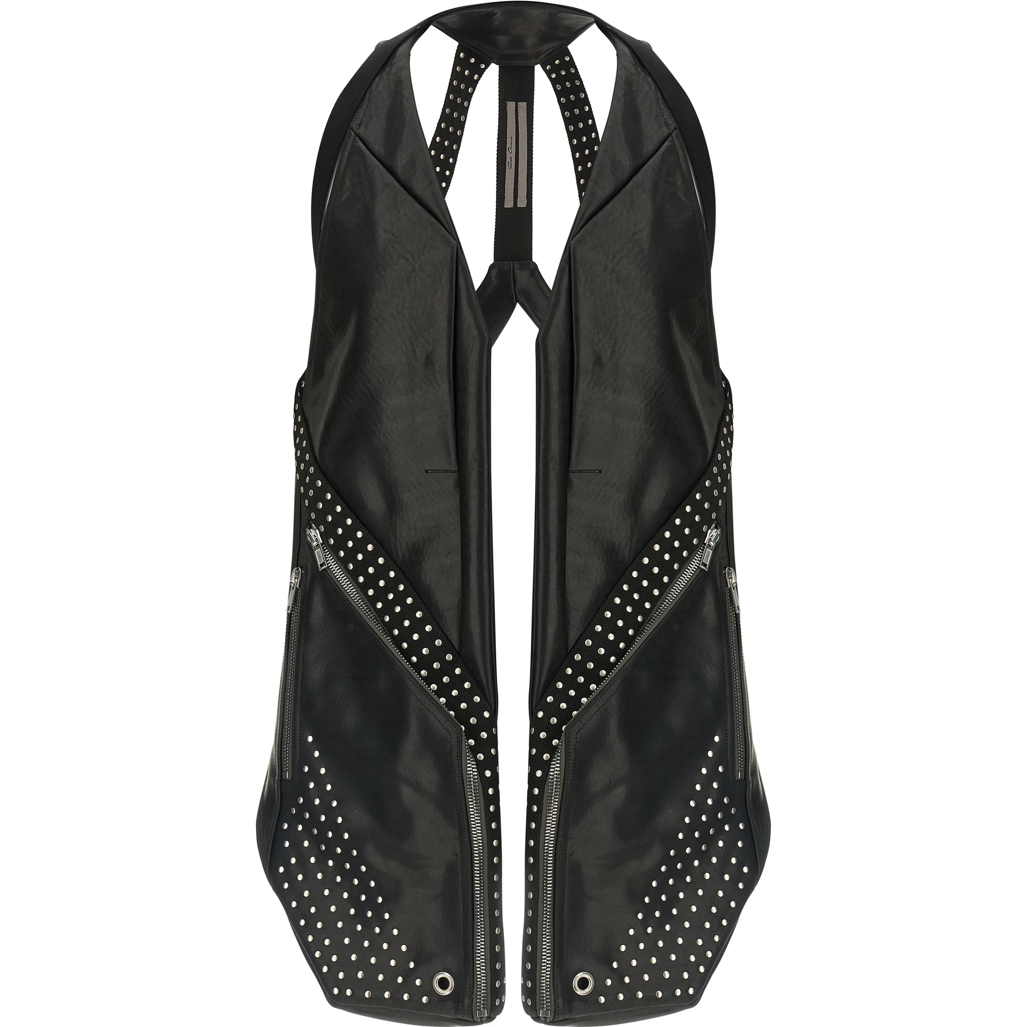 Black Bull Skin Sleeveless Jacket