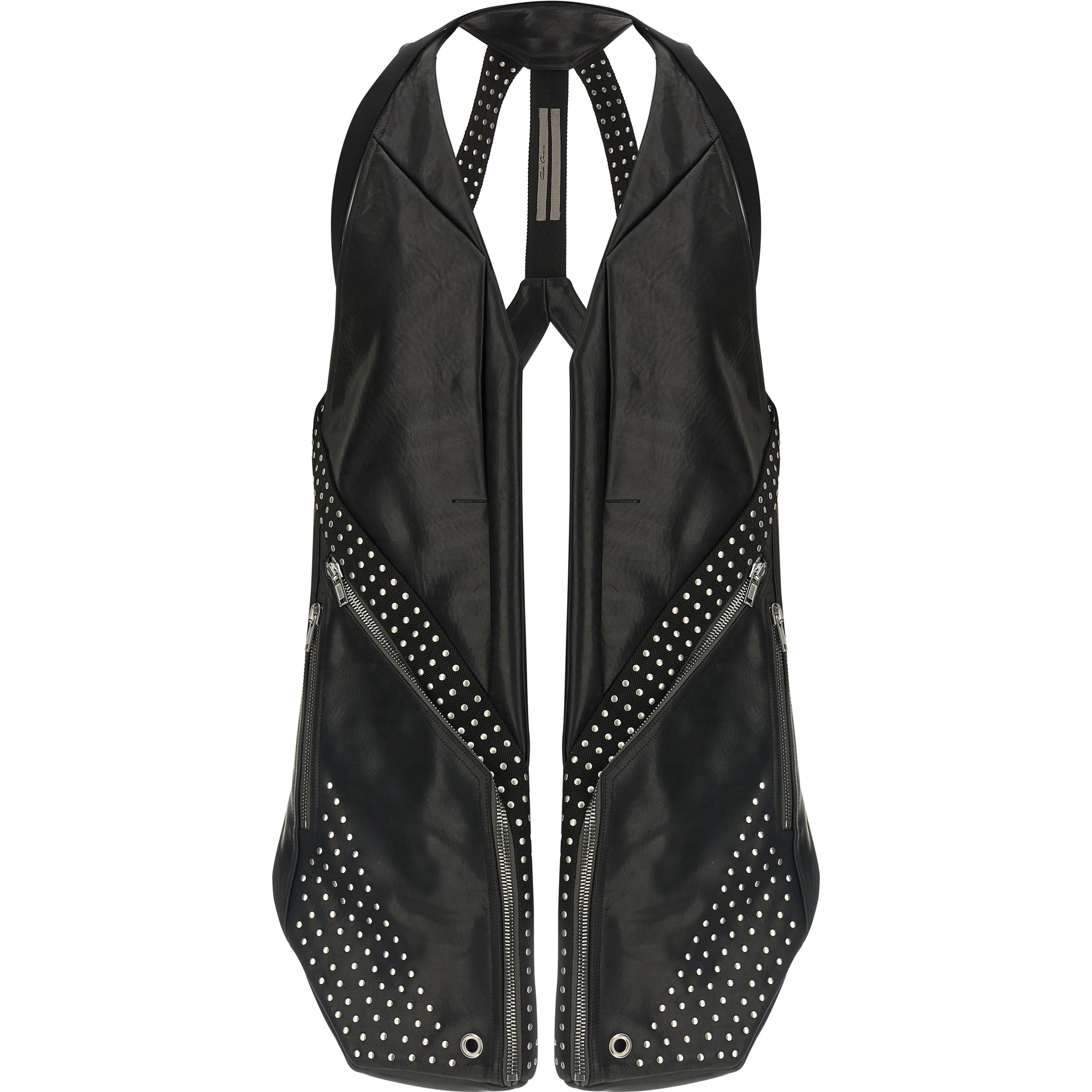 Black Bull Skin Sleeveless Jacket