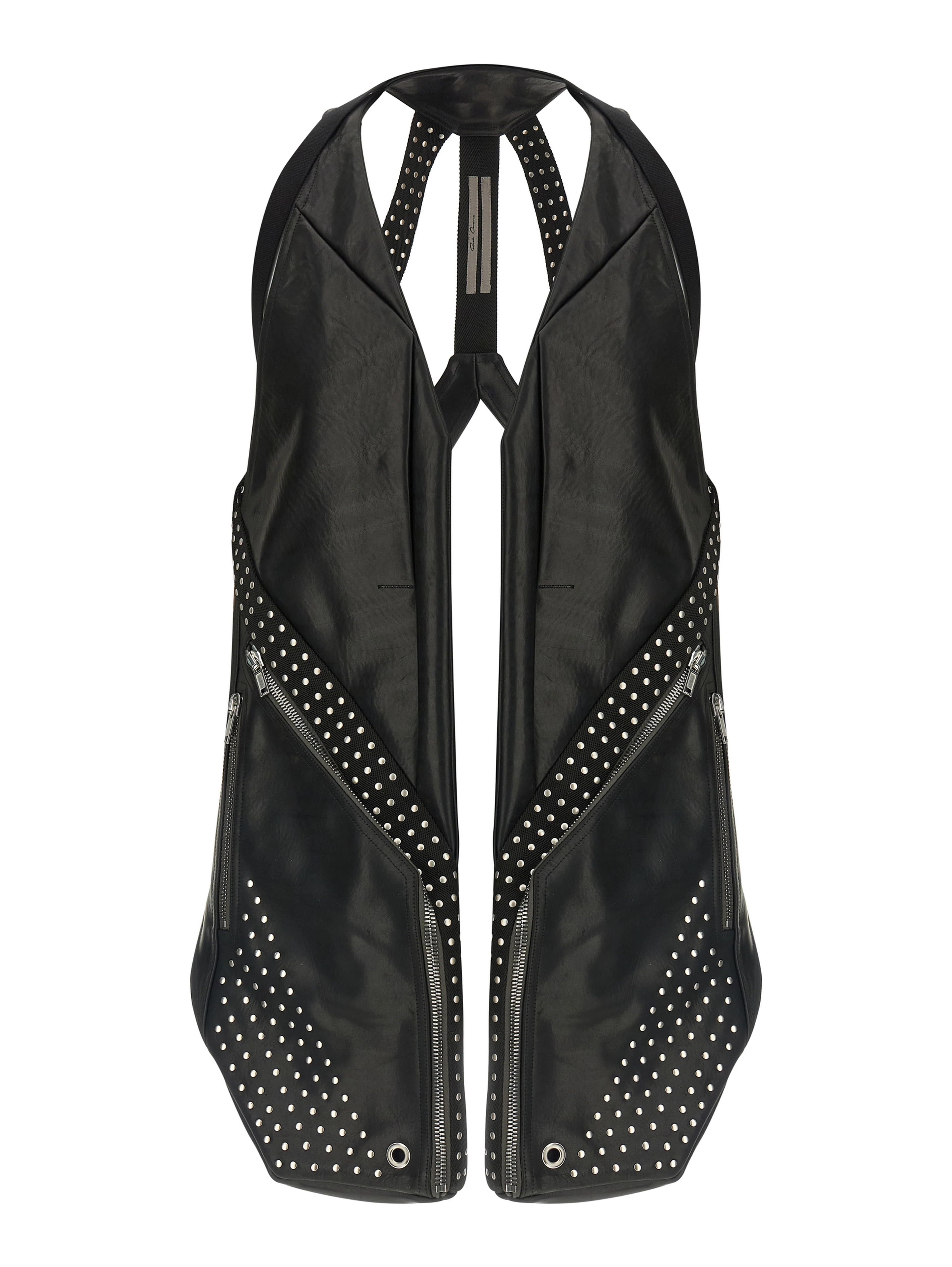 Black Bull Skin Sleeveless Jacket