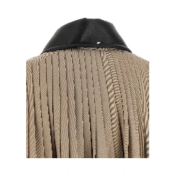 Beige Polyester Coat