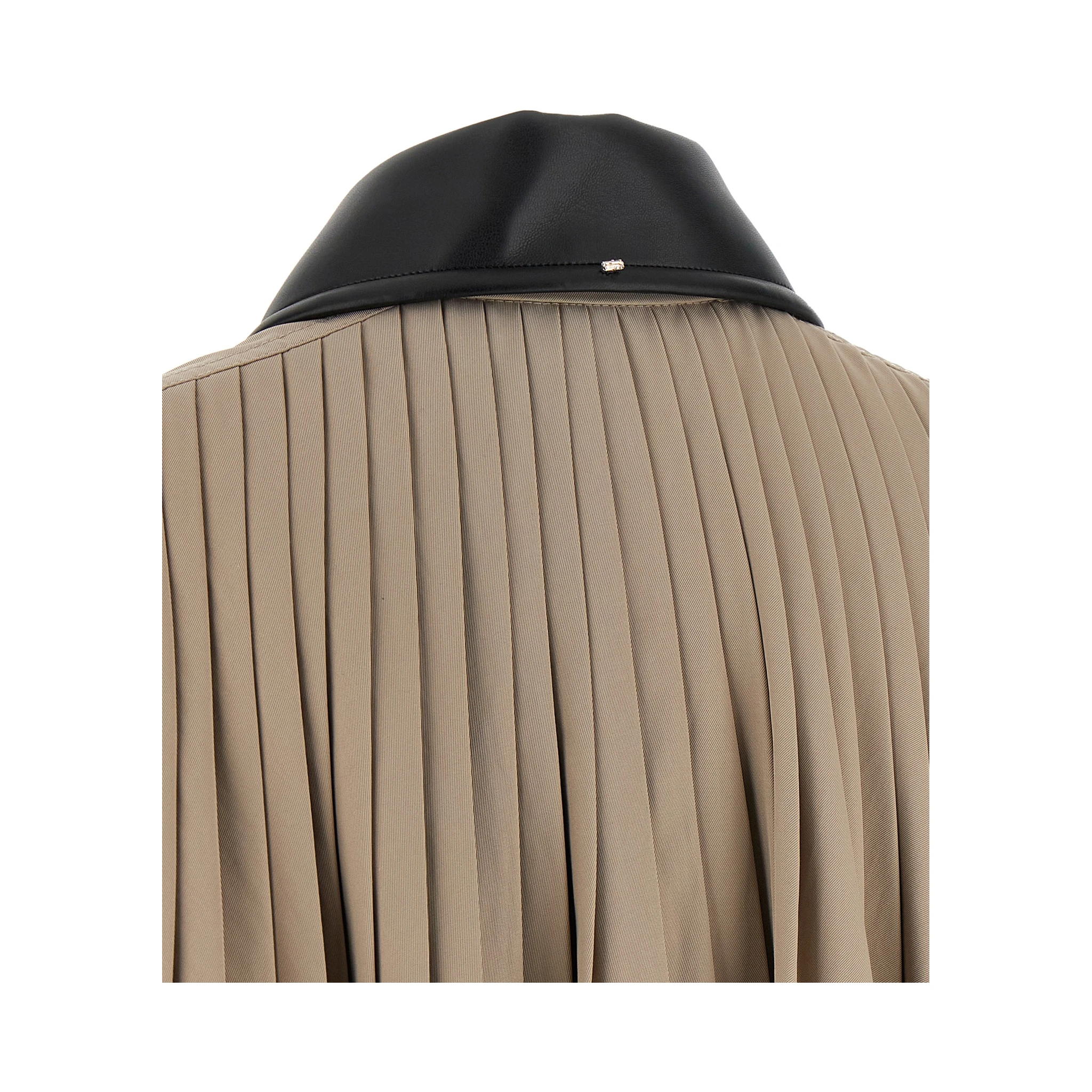 Beige Polyester Coat