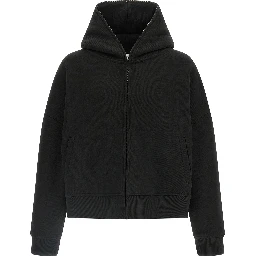 Black Cotton Sweatshirt