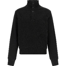 Black Cotton Cardigan