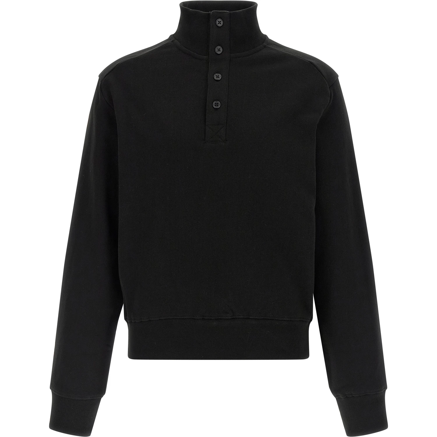Black Cotton Cardigan