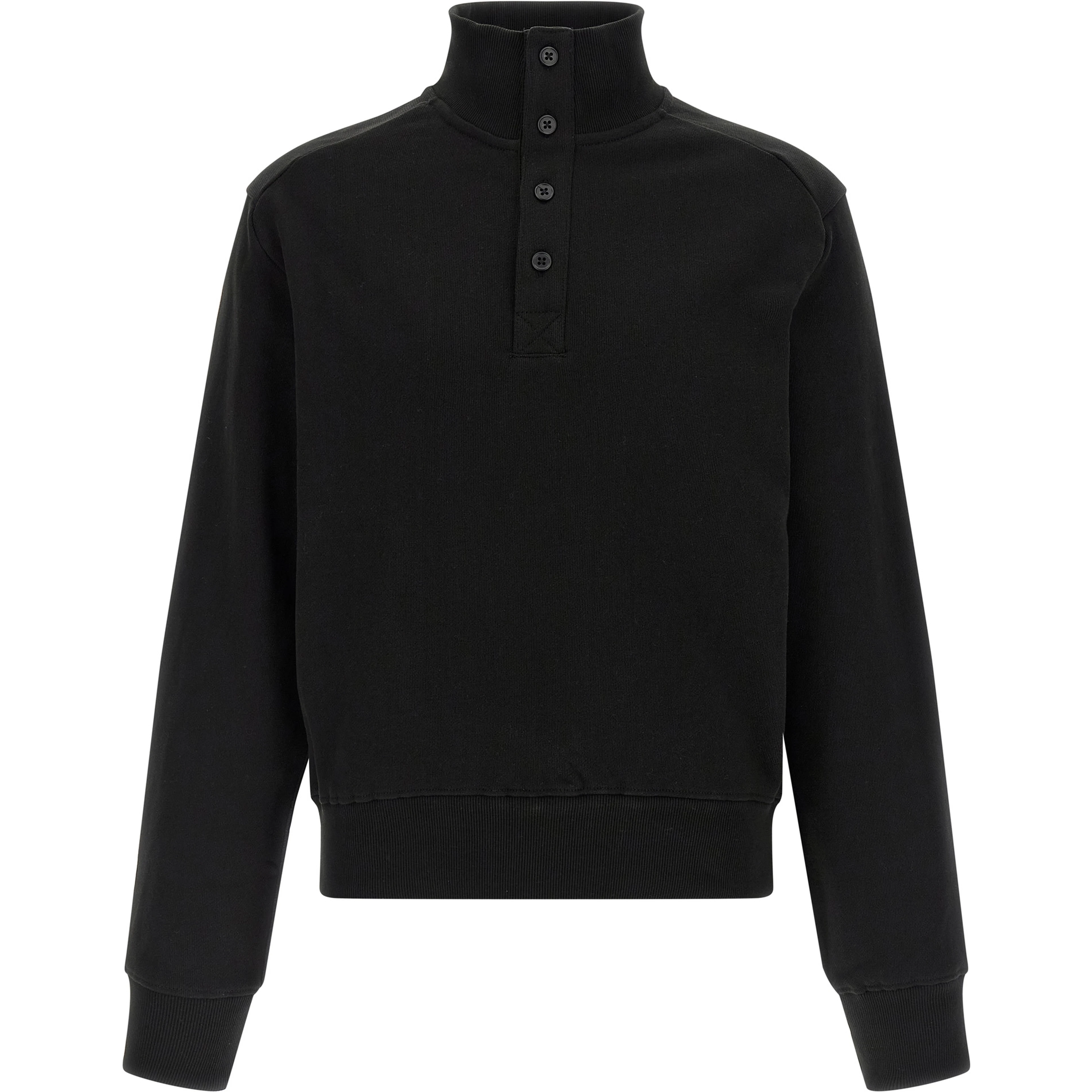 Black Cotton Cardigan