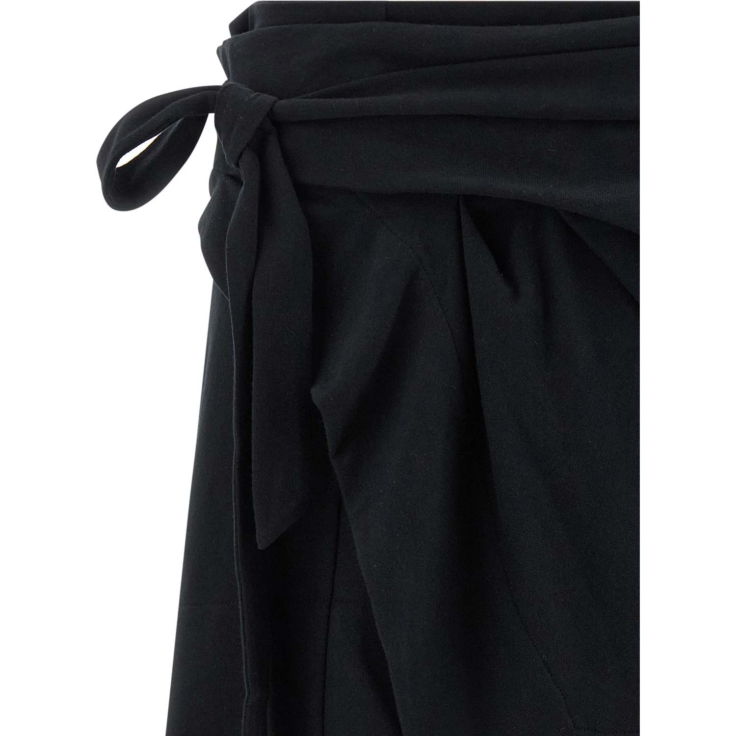 Black Cotton Long Skirt