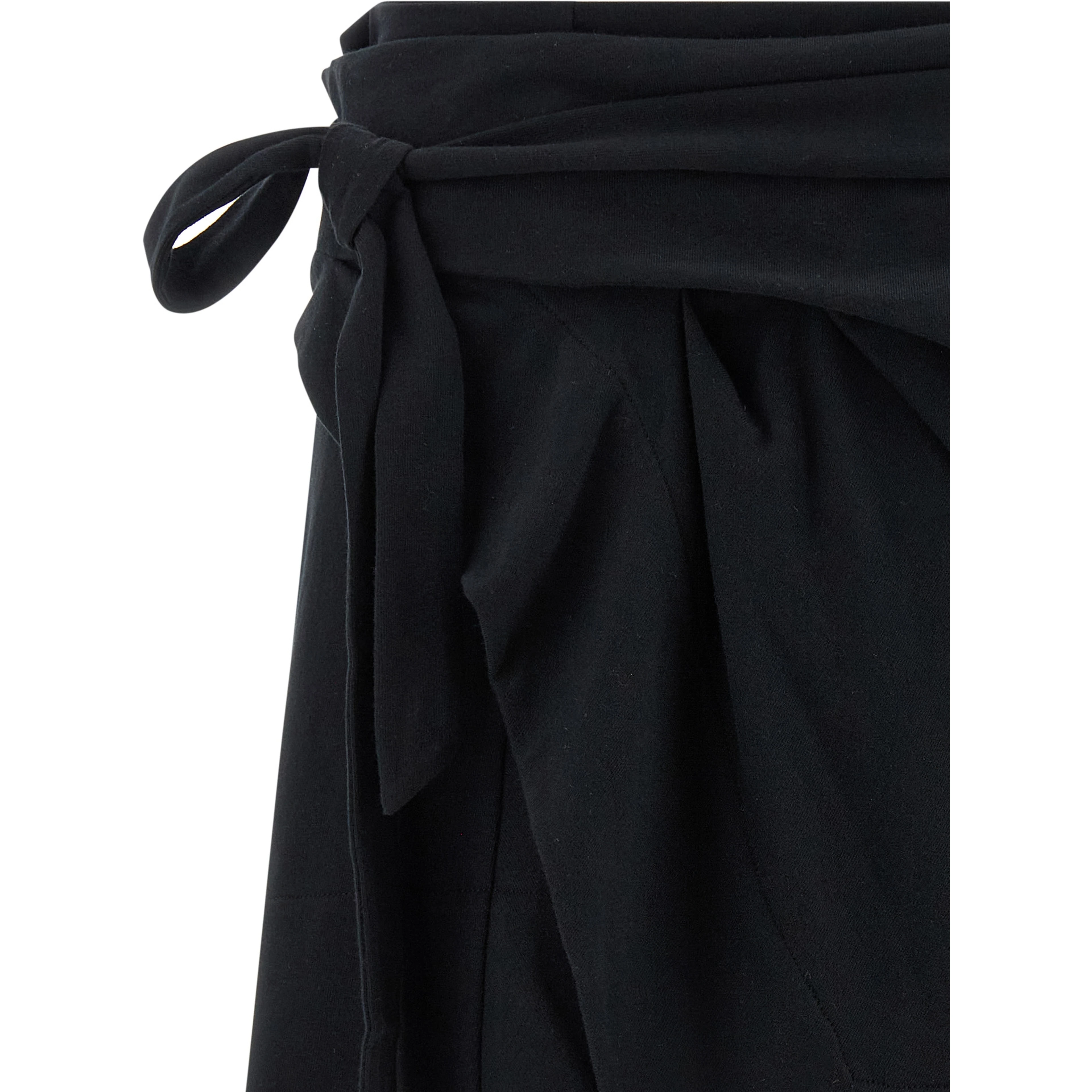 Black Cotton Long Skirt